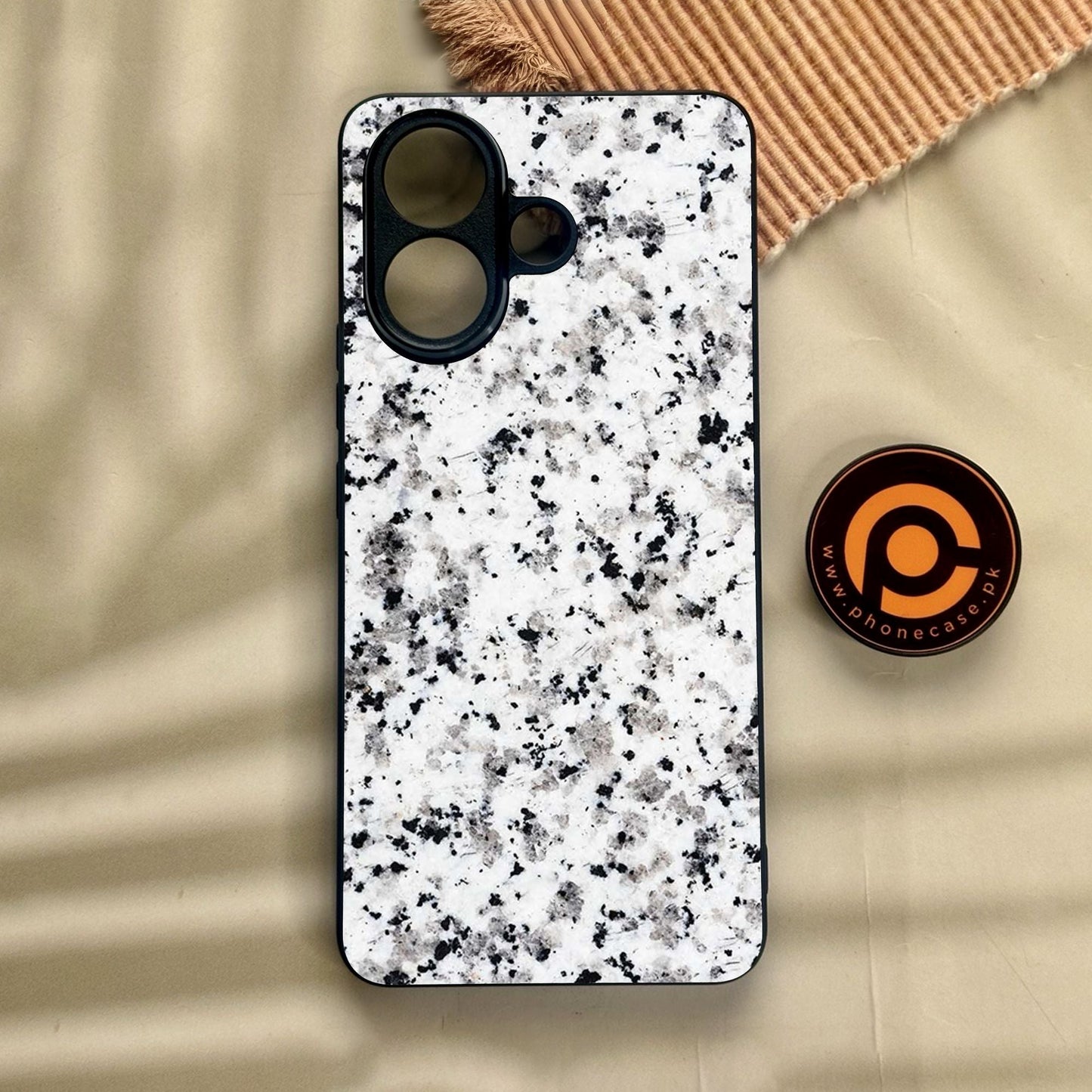 Vivo V60 Lite - White Design 9 - Premium Metal Printed Soft Bumper Shock Proof Case