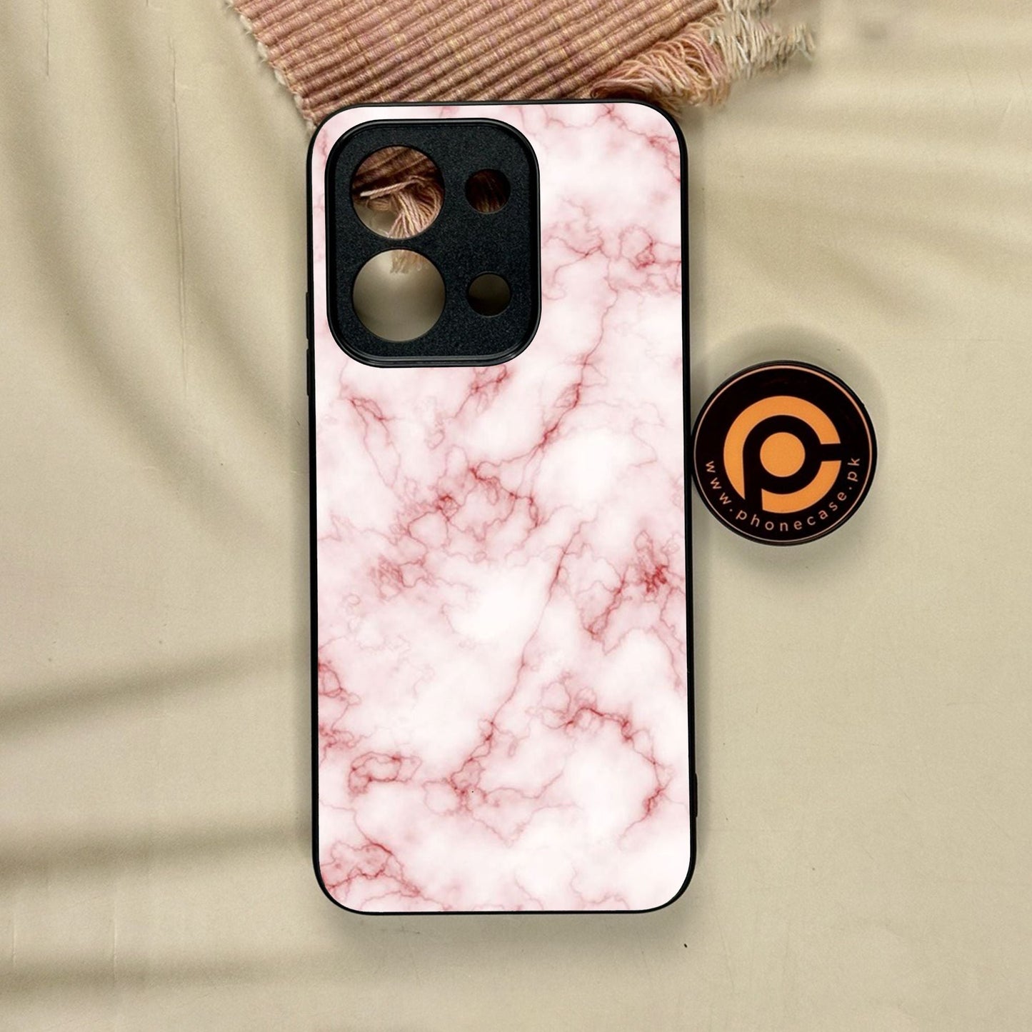 Xiaomi Redmi 15C - Pink Design 4 - Premium Metal Printed Soft Bumper Shock Proof Case