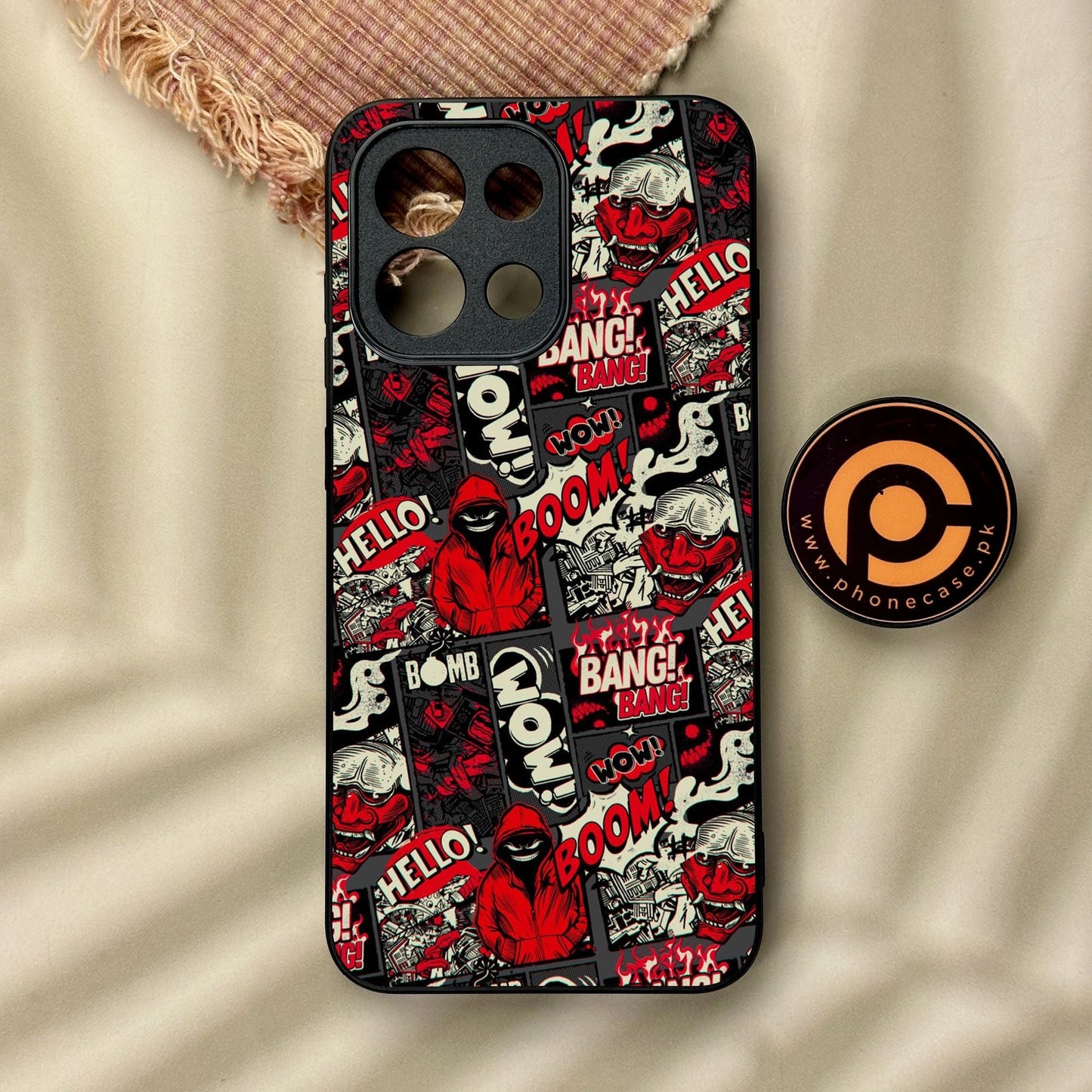 OnePlus 13s - Boom Red - Premium Metal Printed Soft Bumper Shock Proof Case