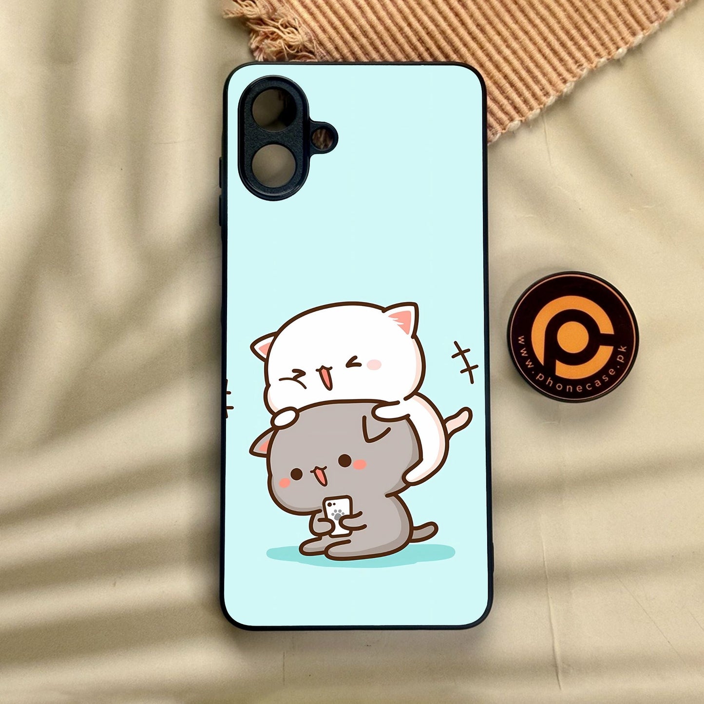 Samsung Galaxy A07 - Cute Bubu Dudu Design 1 - Premium Metal Printed Soft Bumper Shock Proof Case