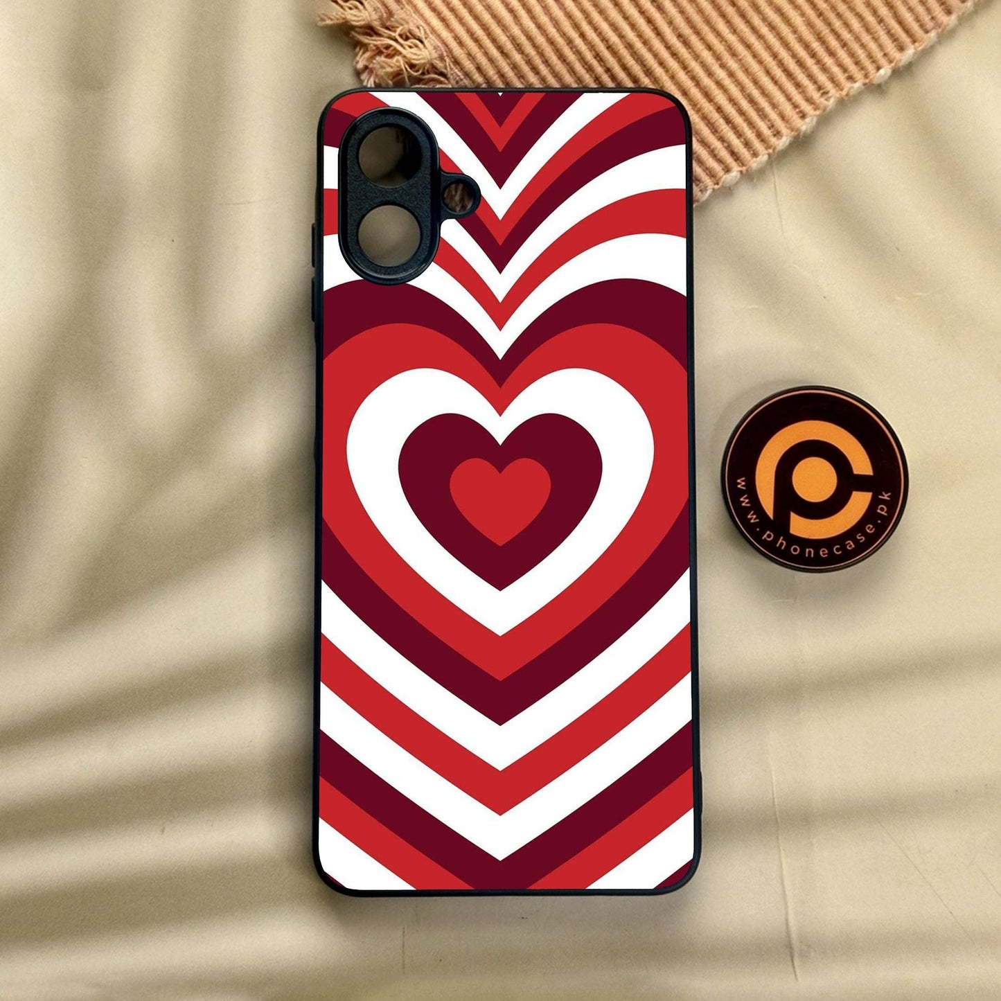 Samsung Galaxy A07 - Heartbeat Design 5 - Premium Metal Printed Soft Bumper Shock Proof Case