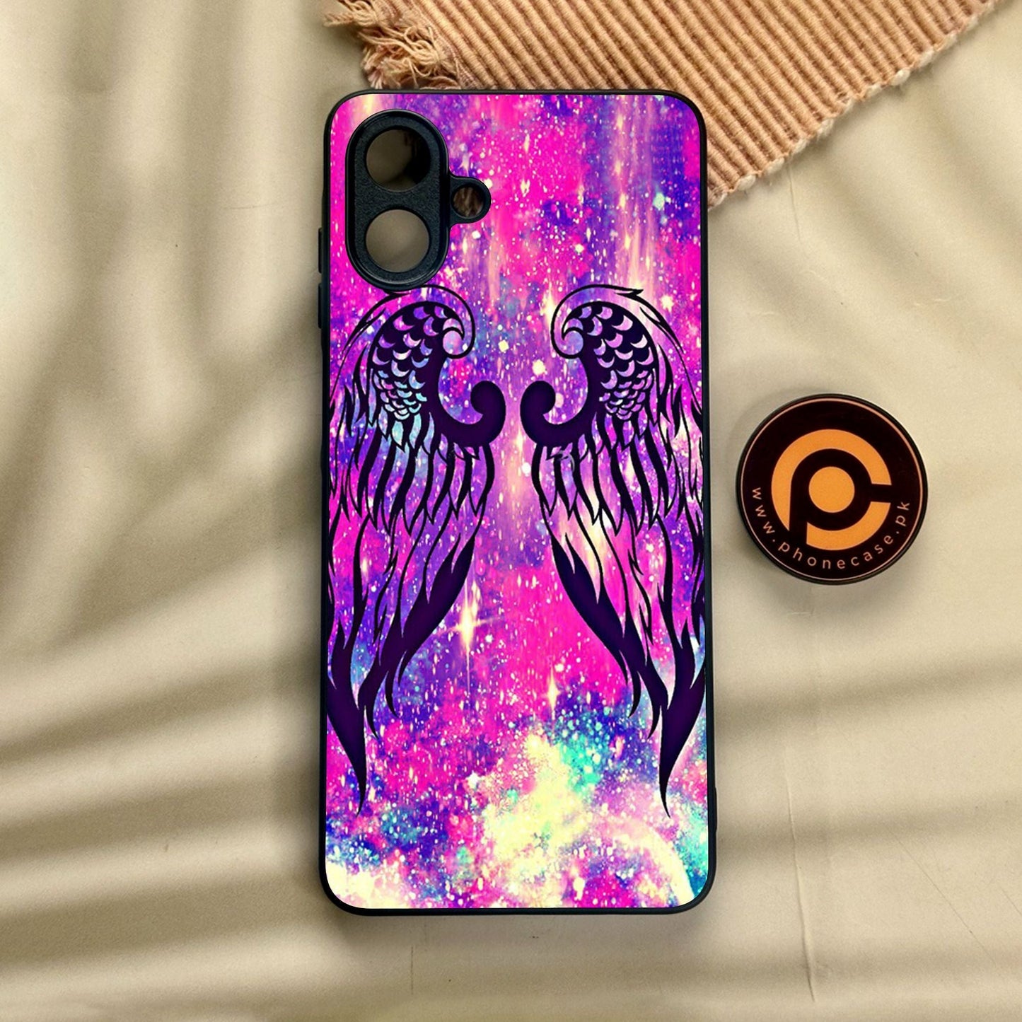 Samsung Galaxy A07 - Angel Wings Design 9 - Premium Metal Printed Soft Bumper Shock Proof Case