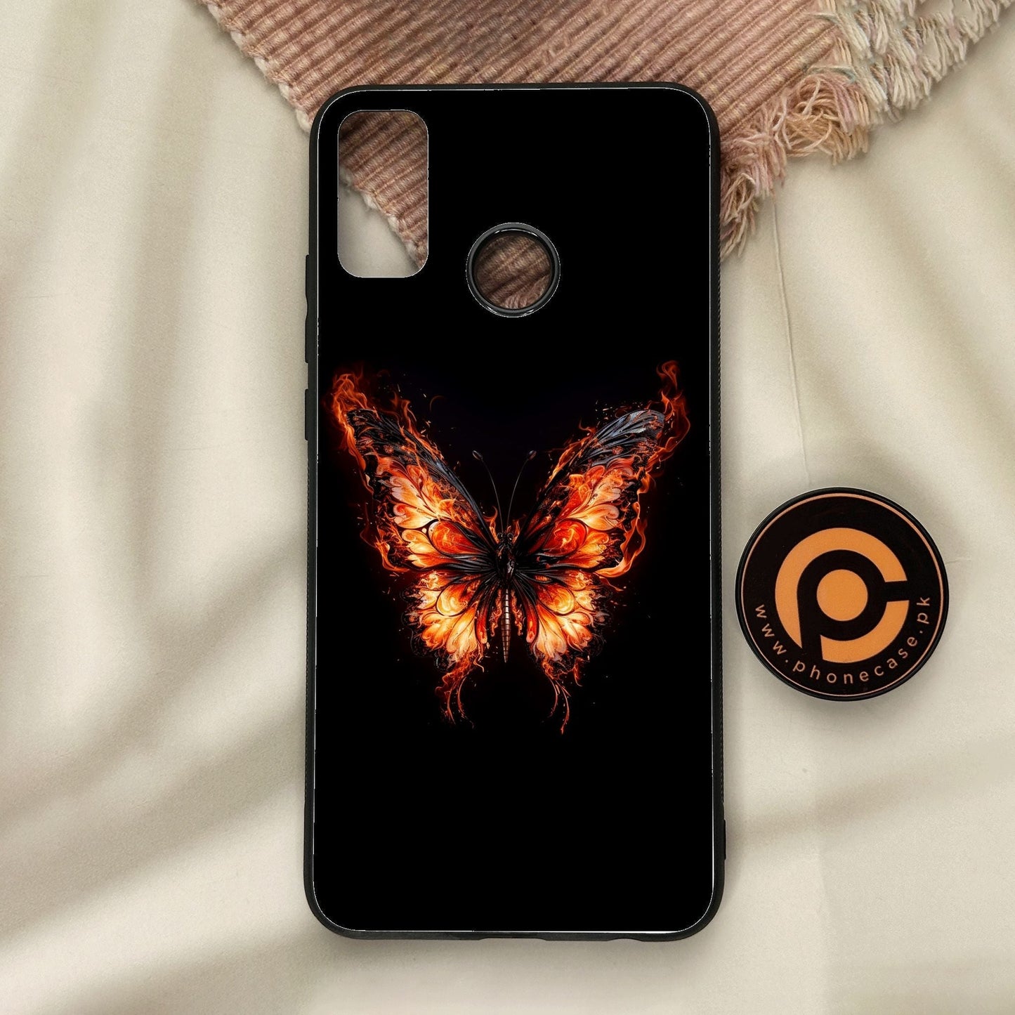 Honor 9X Lite - Butterflies Design 5 - Premium Metal Printed Soft Bumper Shock Proof Case