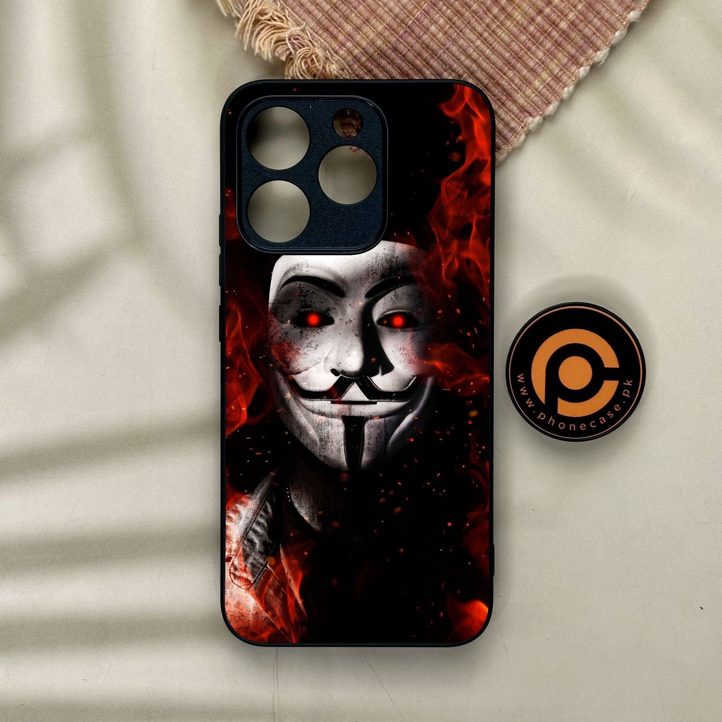 Realme 15T - Anonymous 2.0 Design 7 - Premium Metal Printed Soft Bumper Shock Proof Case