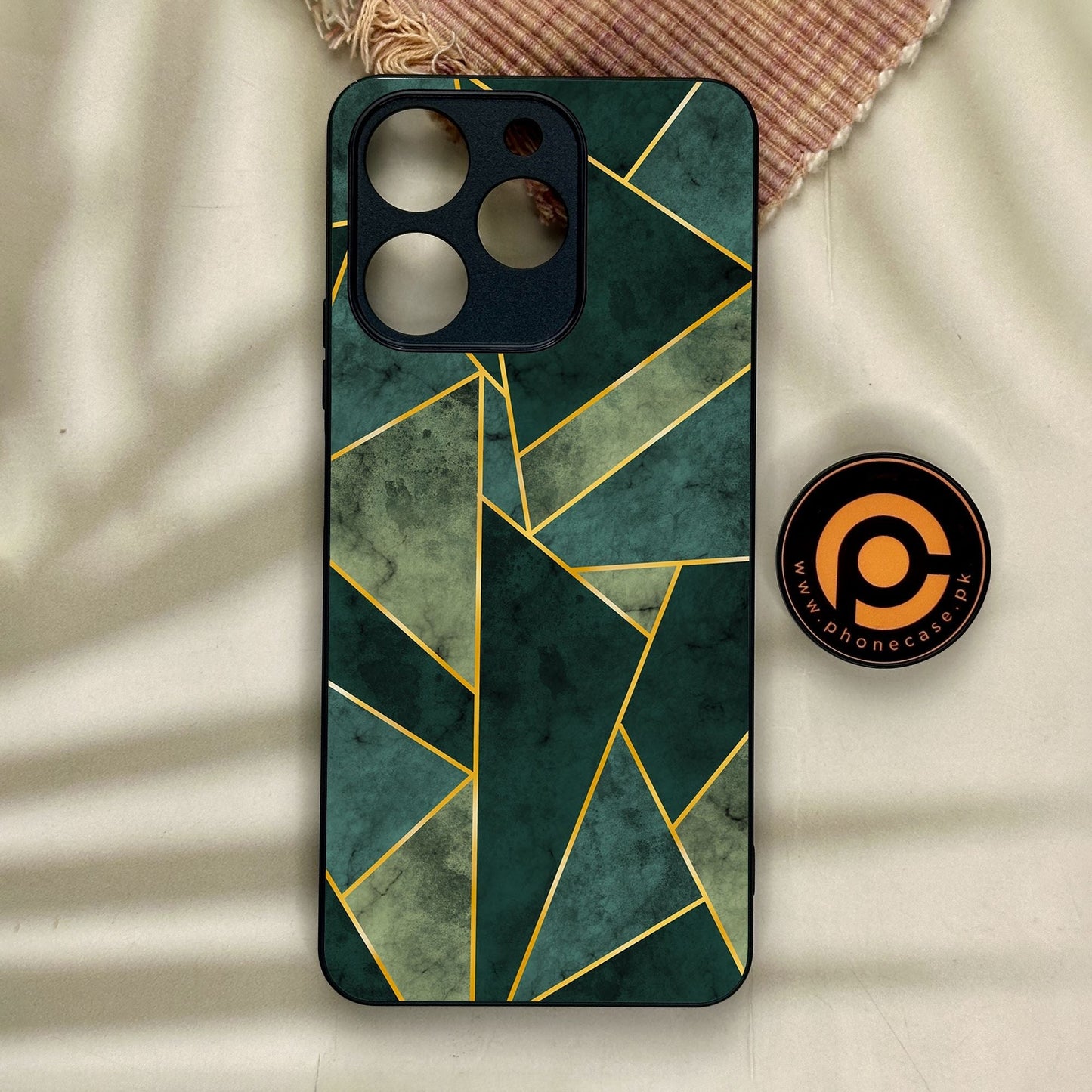 Realme Note 70 - Geometric Design 5 - Premium Metal Printed Soft Bumper Shock Proof Case