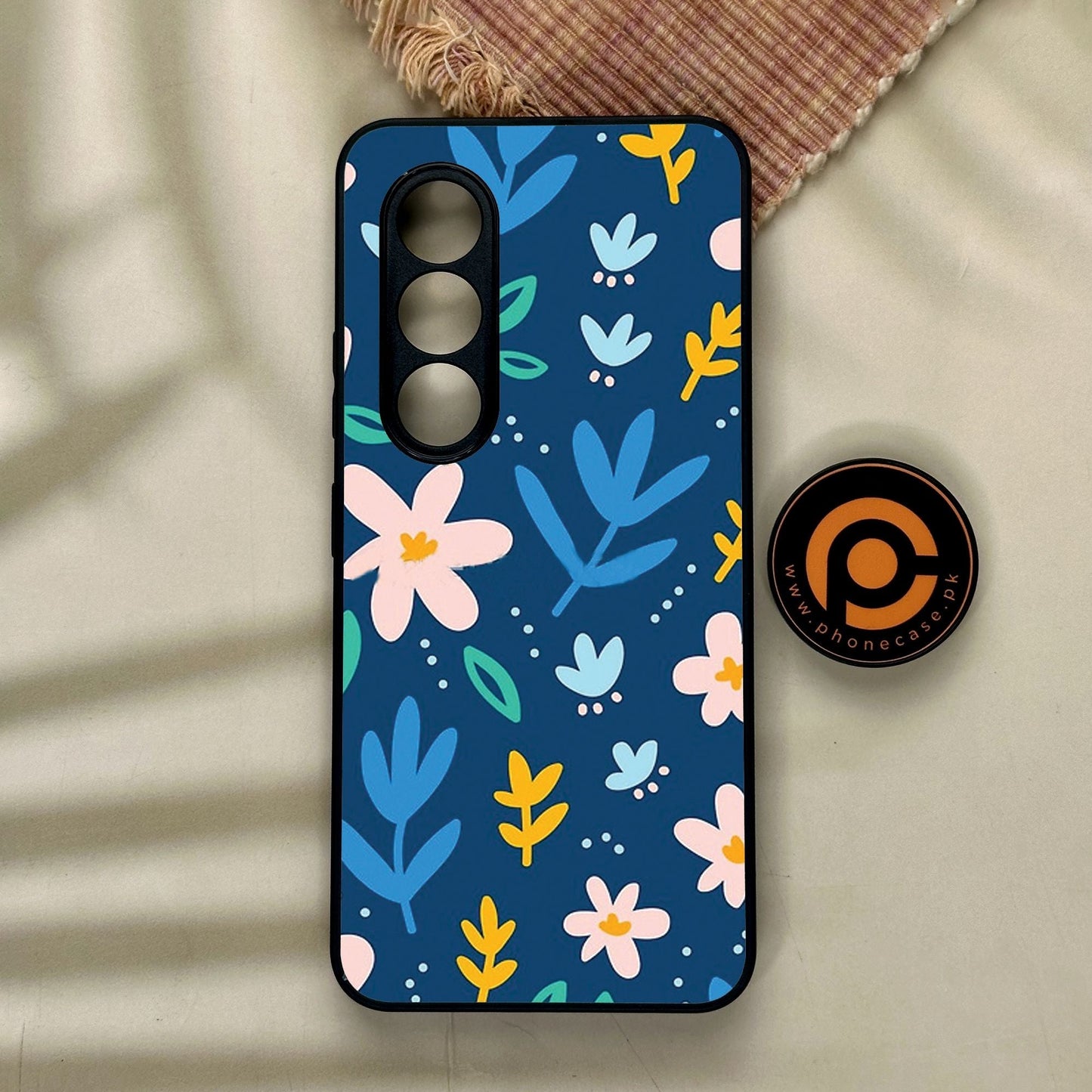 Itel S25 - Colorful Flowers - Premium Metal Printed Soft Bumper Shock Proof Case