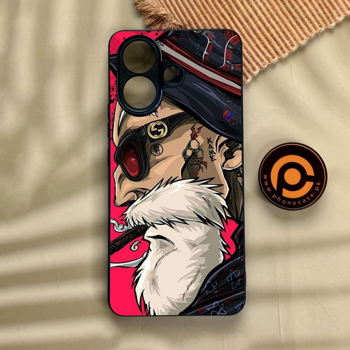 Vivo V60 Lite - Master Roshi - Premium Metal Printed Soft Bumper Shock Proof Case