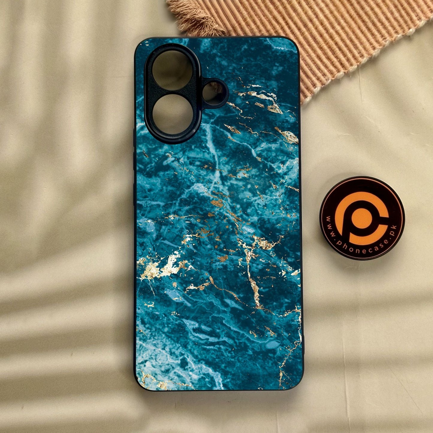 Vivo V60 Lite - Blue 2.0 Design 1 - Premium Metal Printed Soft Bumper Shock Proof Case