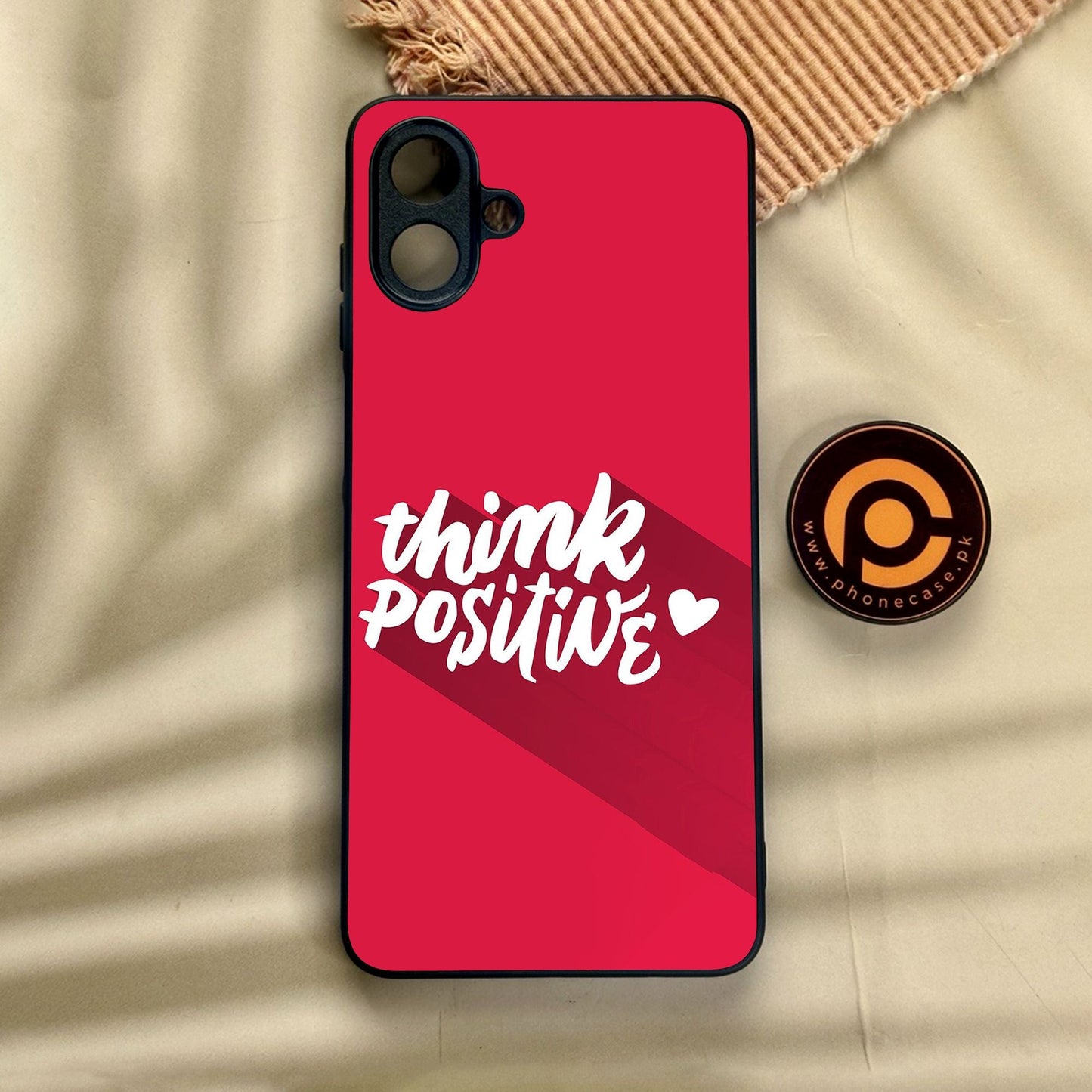 Samsung Galaxy A07 - Think Positive Design - Premium Metal Printed Soft Bumper Shock Proof Case