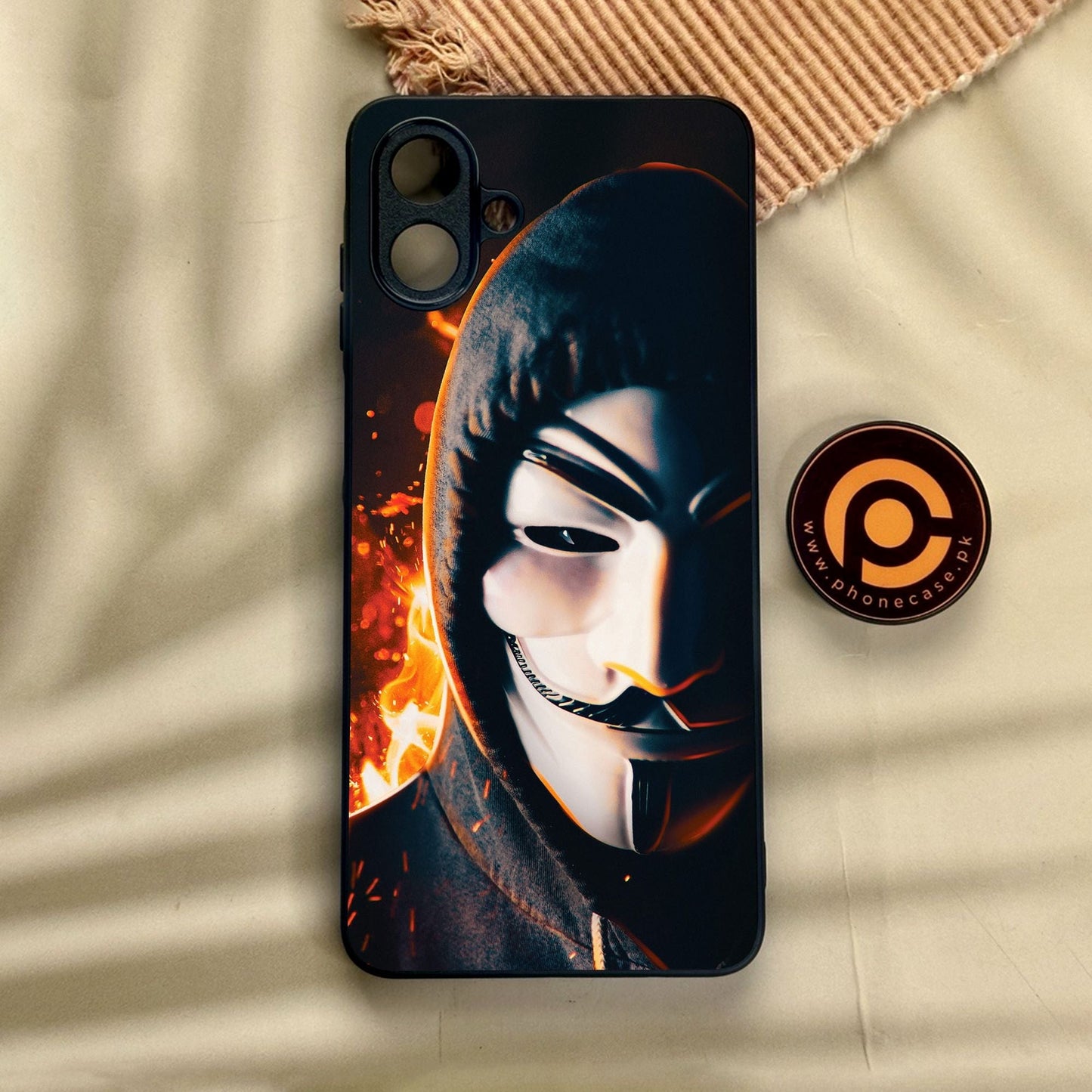 Samsung Galaxy A07 - Anonymous 2.0 Design 6 - Premium Metal Printed Soft Bumper Shock Proof Case