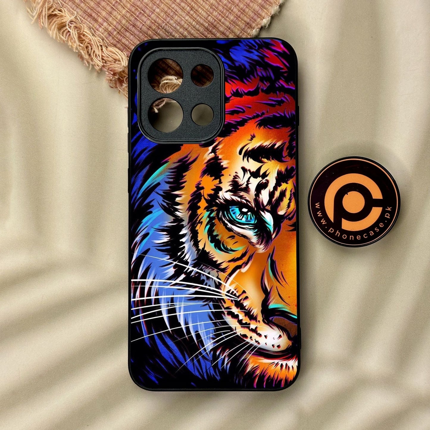 OnePlus 13T - Tiger Art - Premium Metal Printed Soft Bumper Shock Proof Case