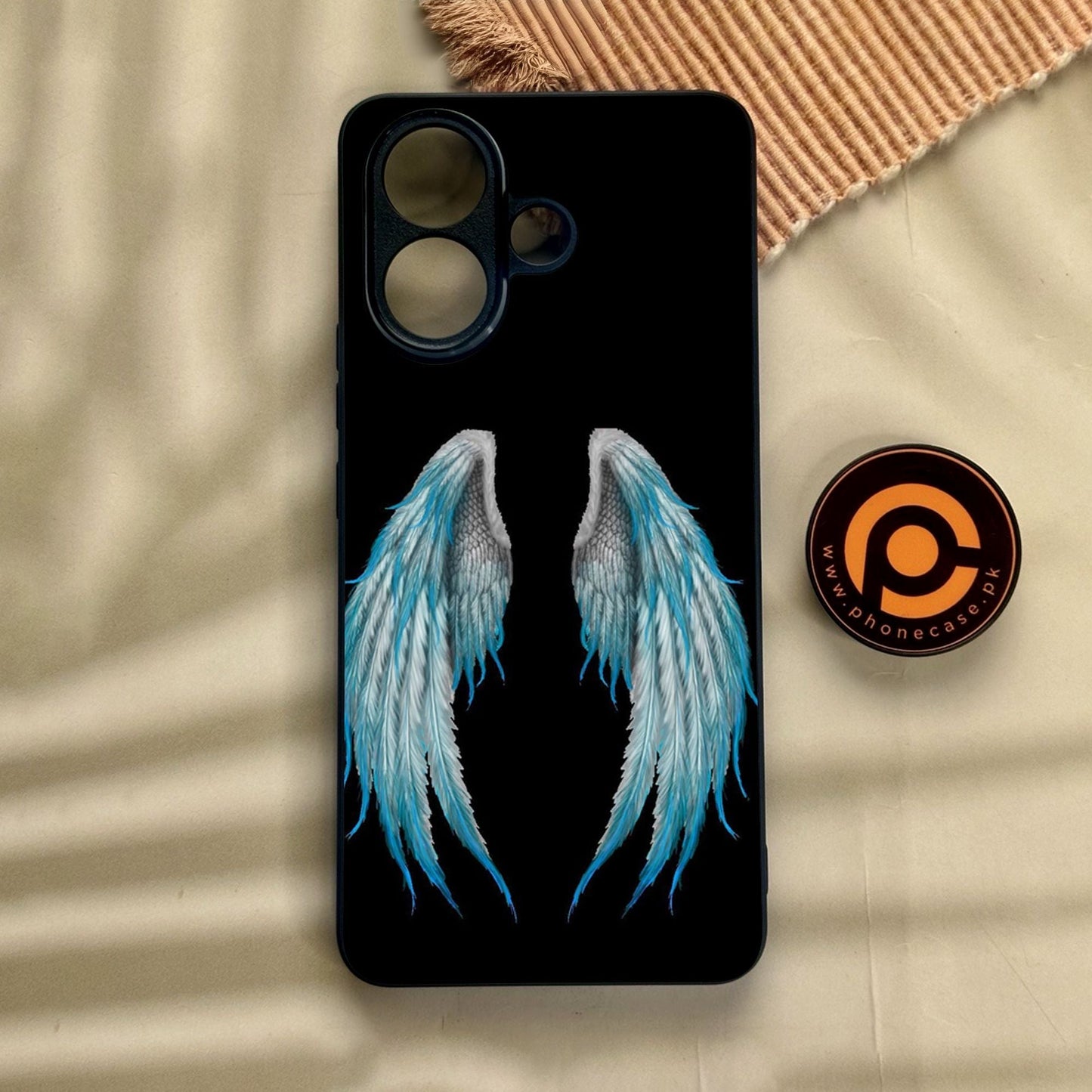 Vivo V60 Lite - Angel Wings Design 4 - Premium Metal Printed Soft Bumper Shock Proof Case