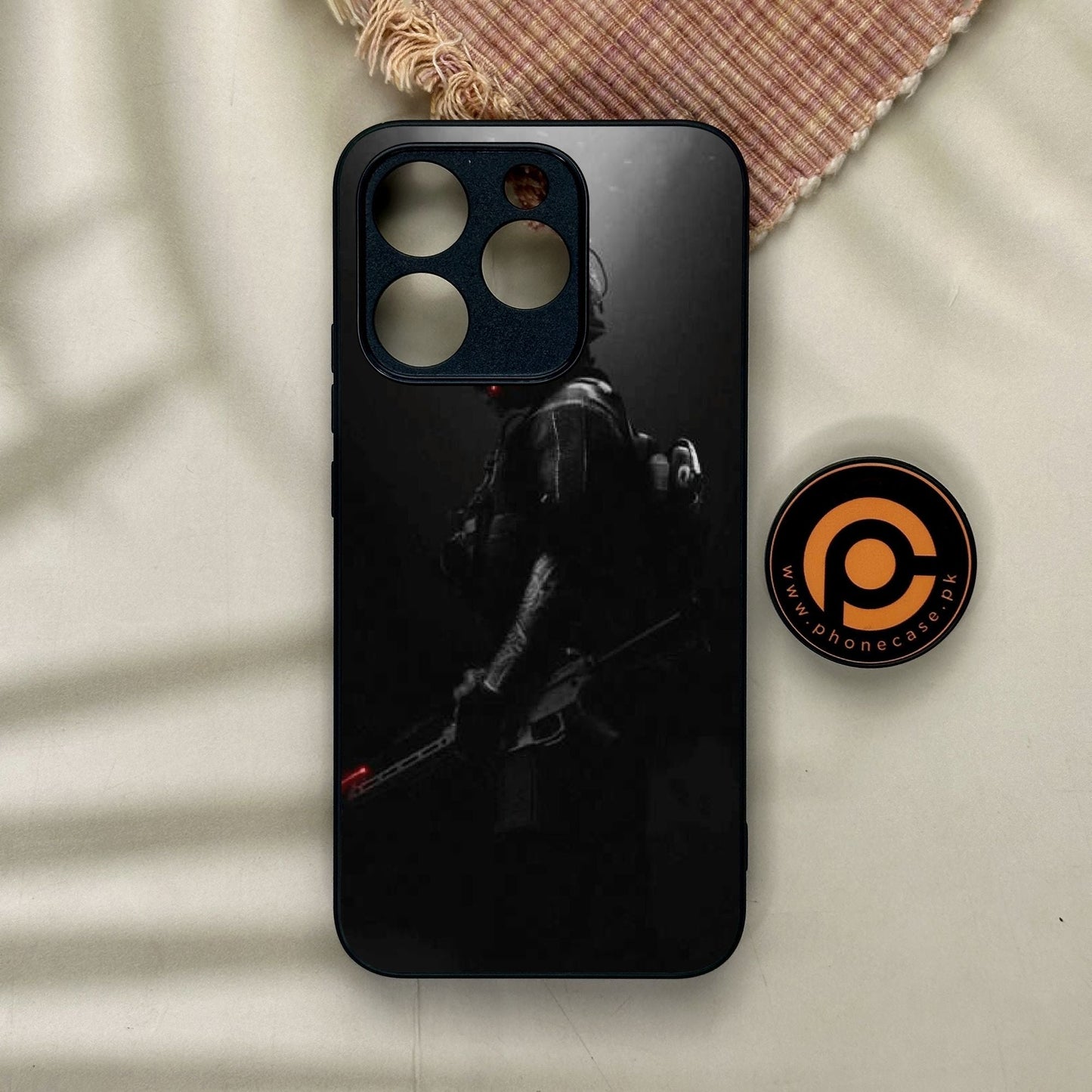 Realme 15T - Black Art Design 9 - Premium Metal Printed Soft Bumper Shock Proof Case