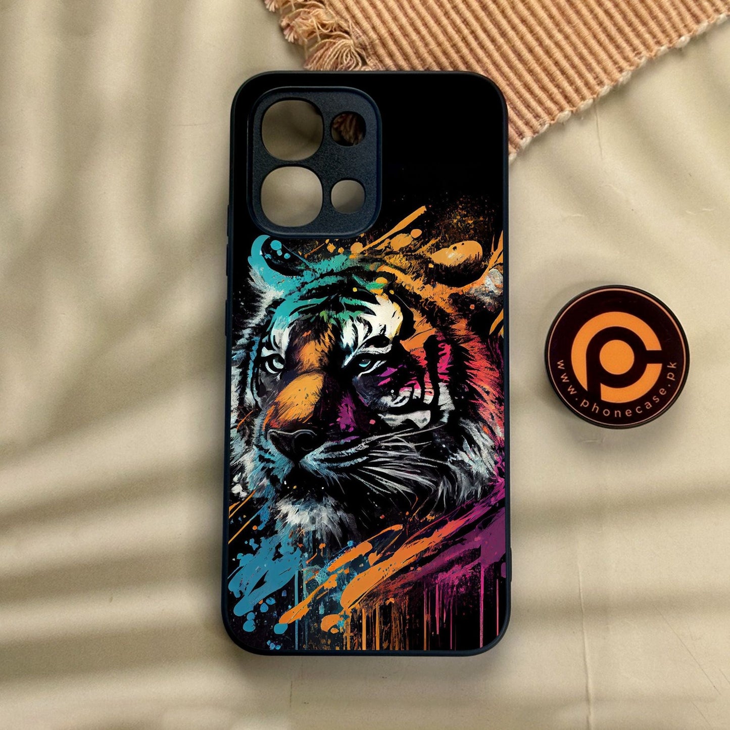 Oppo A6 Pro - Tiger 2.0 Design 9 - Premium Metal Printed Soft Bumper Shock Proof Case