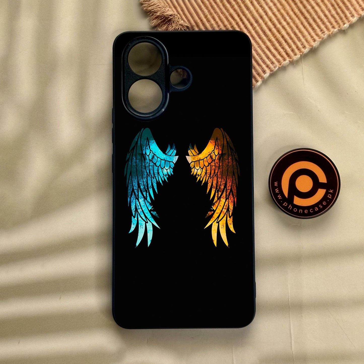 Vivo V60 Lite - Angel 2.0 Design 8 - Premium Metal Printed Soft Bumper Shock Proof Case