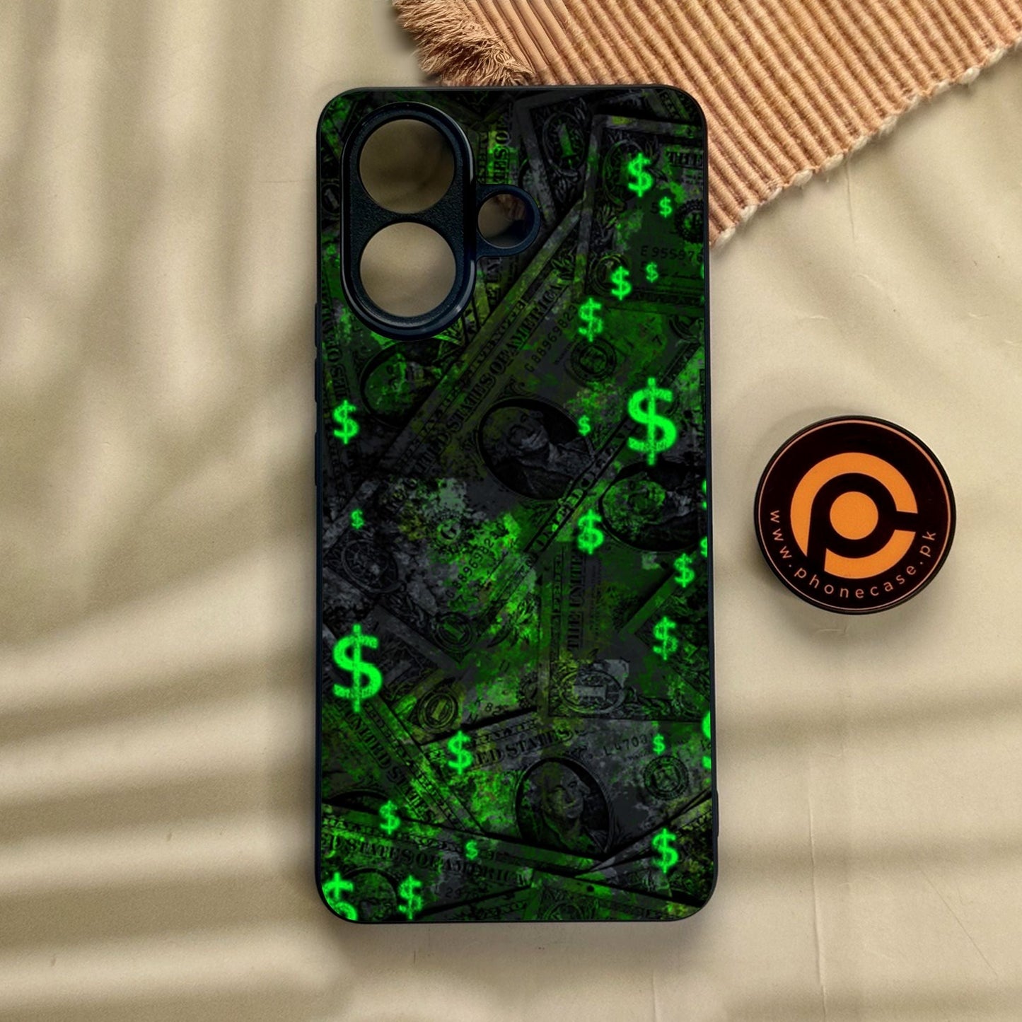 Vivo V60 Lite - Dollar Design 5 - Premium Metal Printed Soft Bumper Shock Proof Case