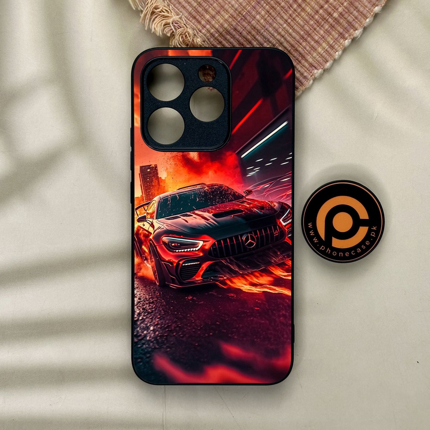 Realme 15T - Racing Design 3 - Premium Metal Printed Soft Bumper Shock Proof Case