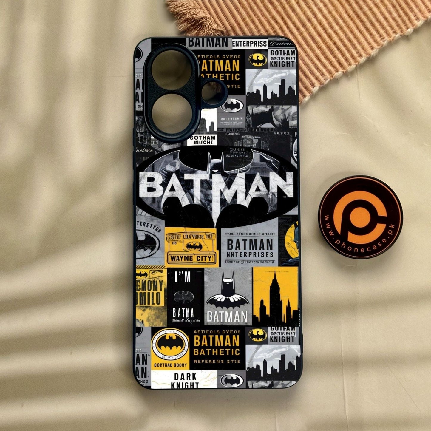 Vivo V60 Lite - The Gotham Collage - Premium Metal Printed Soft Bumper Shock Proof Case