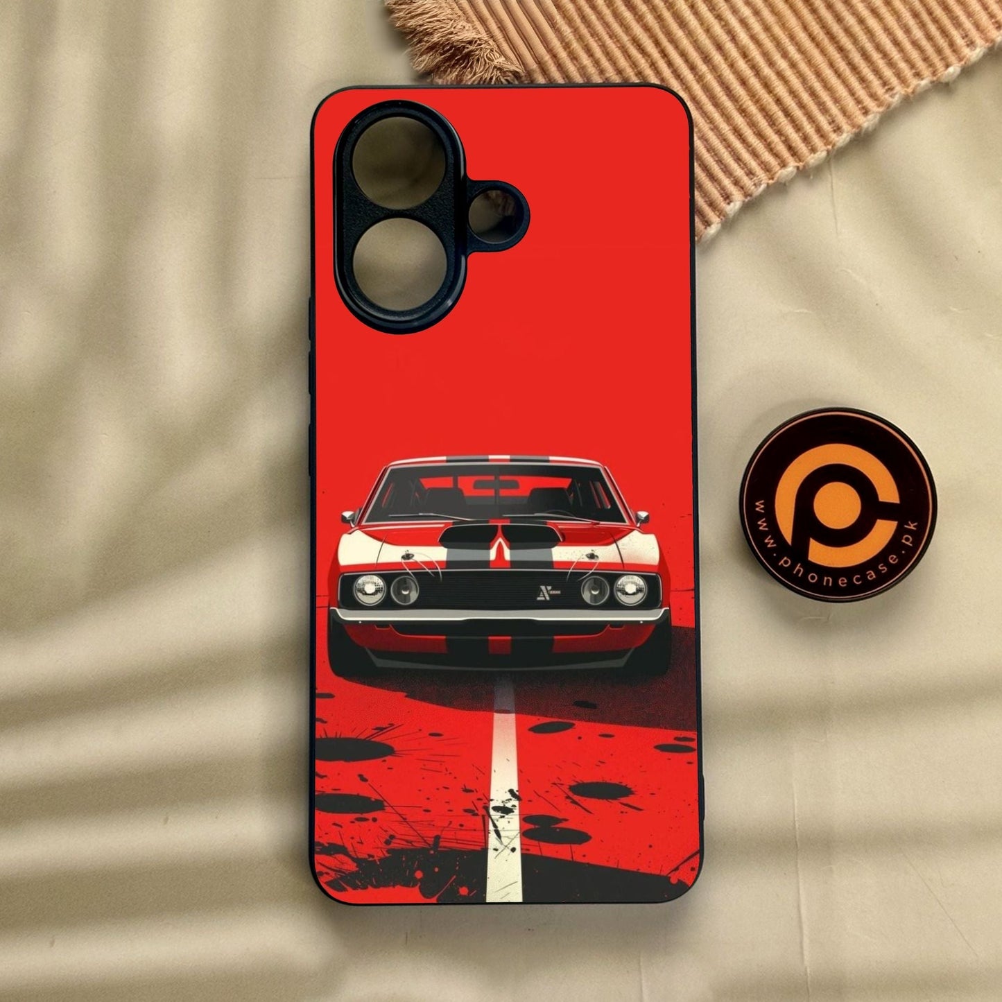 Vivo V60 Lite - Classic Racer Vibes - Premium Metal Printed Soft Bumper Shock Proof Case