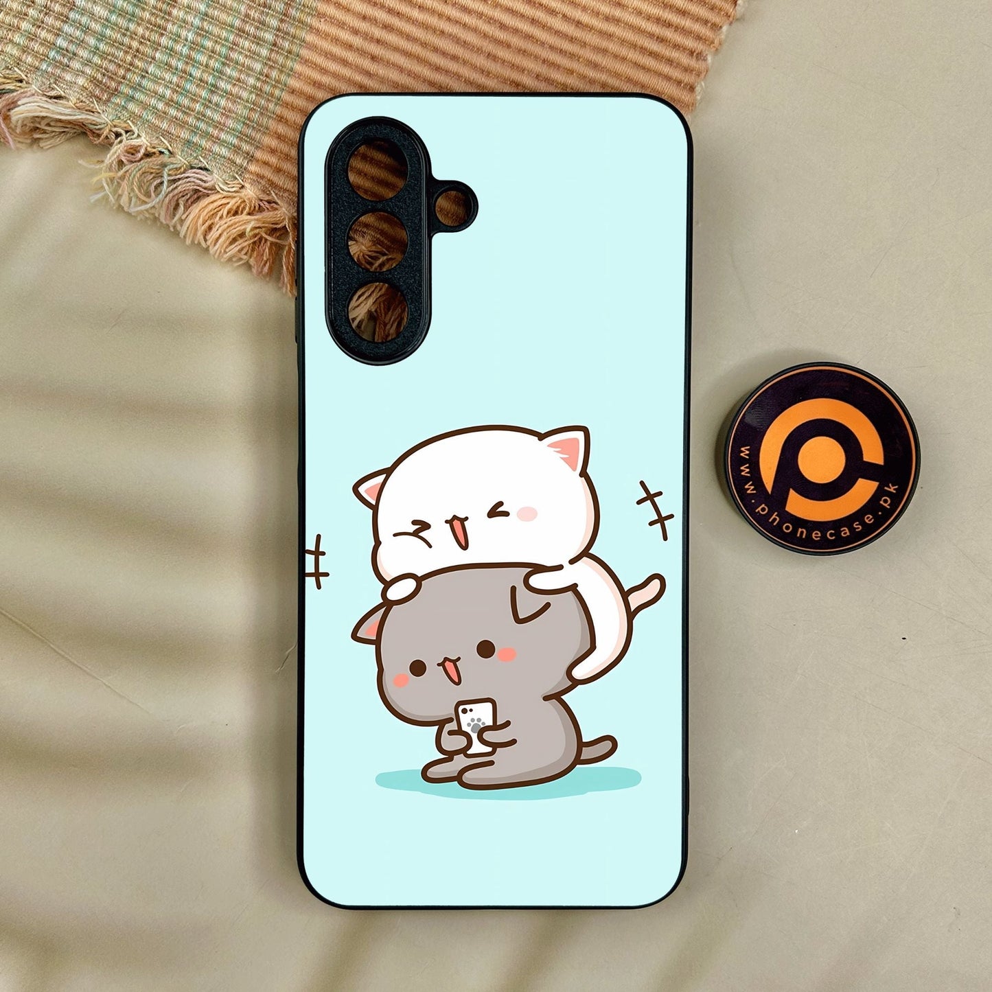 Samsung Galaxy A17 - Cute Bubu Dudu Design 1 - Premium Metal Printed Soft Bumper Shock Proof Case