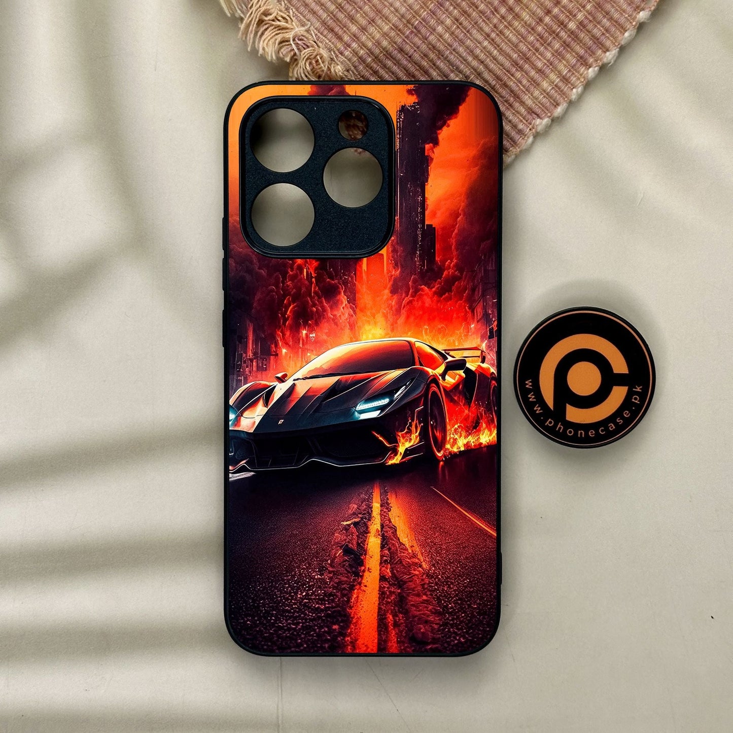 Realme 15T - Racing Design 1 - Premium Metal Printed Soft Bumper Shock Proof Case