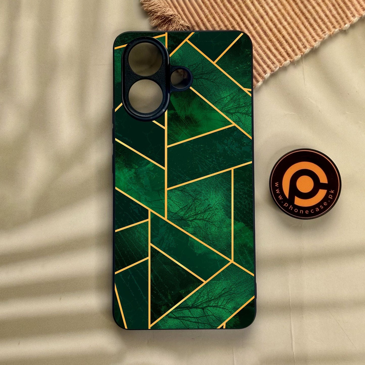 Vivo V60 Lite - Geometric Design 10 - Premium Metal Printed Soft Bumper Shock Proof Case