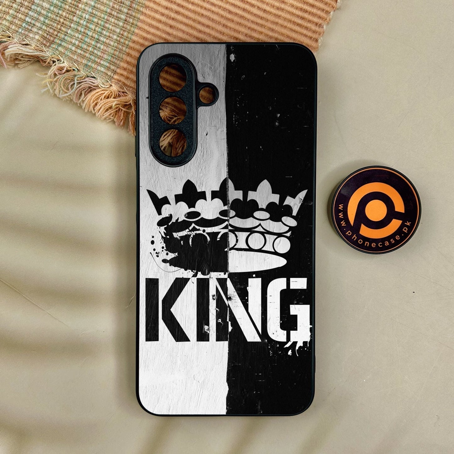 Samsung Galaxy A17 - King Design 7 - Premium Metal Printed Soft Bumper Shock Proof Case