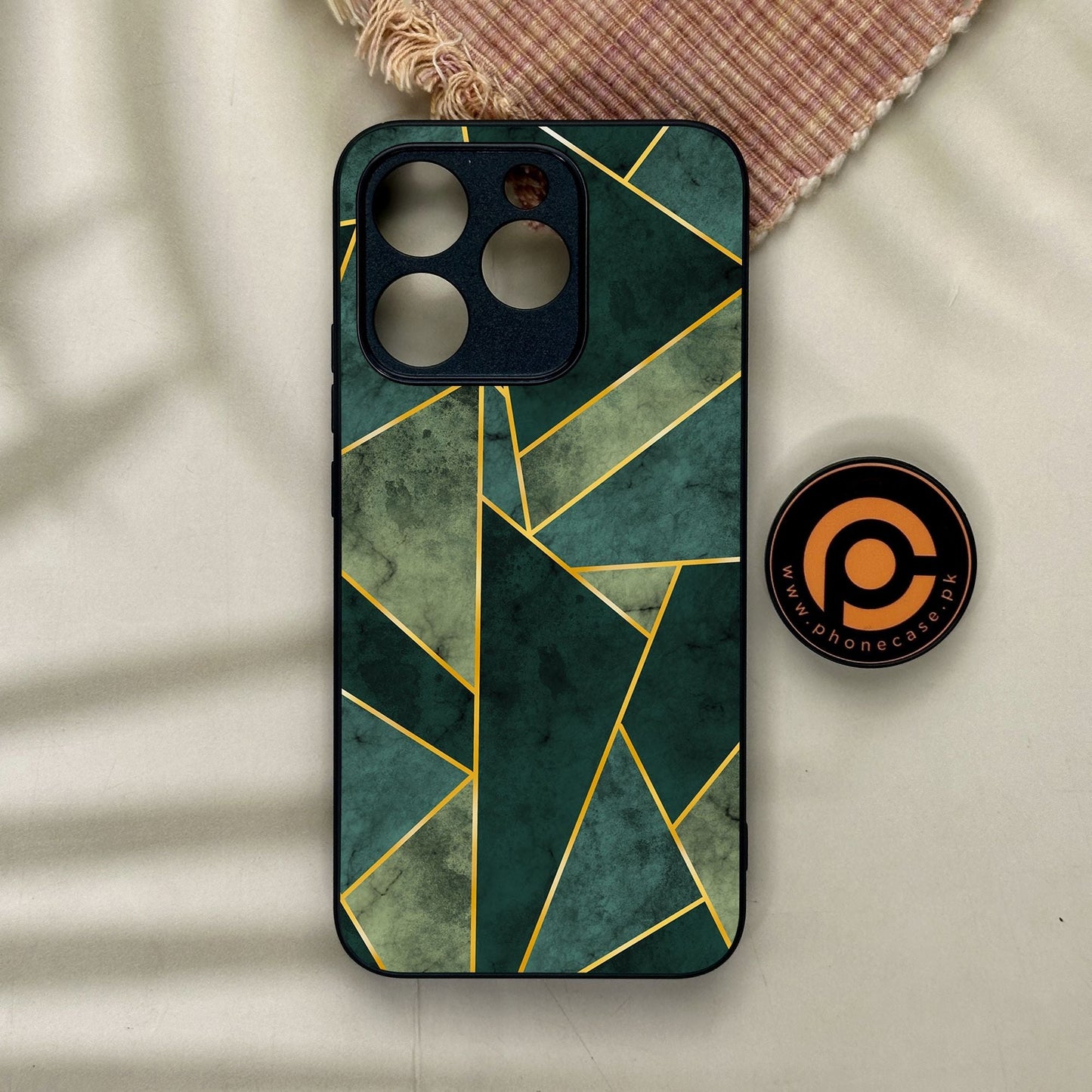 Realme 15T - Geometric Design 5 - Premium Metal Printed Soft Bumper Shock Proof Case