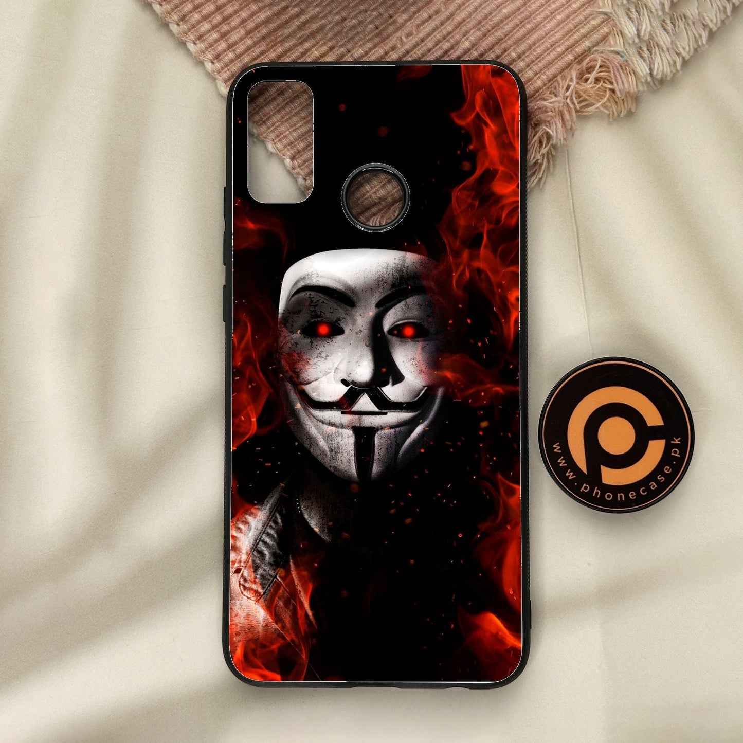 Honor 9X Lite - Anonymous 2.0 Design 7 - Premium Metal Printed Soft Bumper Shock Proof Case