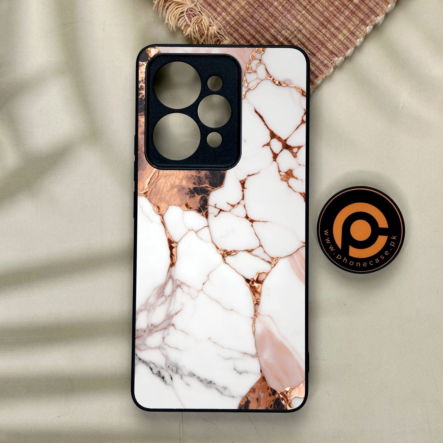 Realme 15 Pro - Liquid Marble Design 5 - Premium Metal Printed Soft Bumper Shock Proof Case