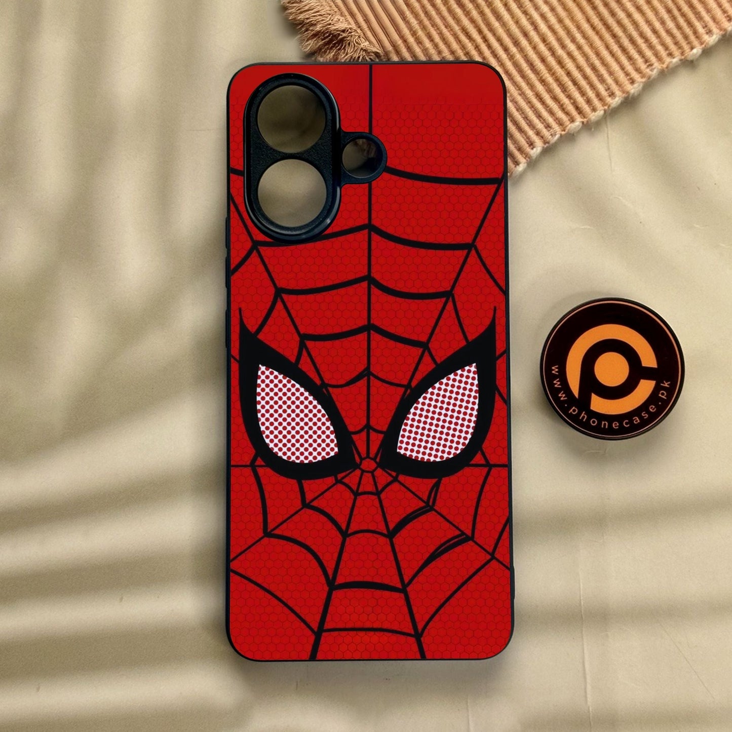 Vivo V60 Lite - Web Of Heroism - Premium Metal Printed Soft Bumper Shock Proof Case