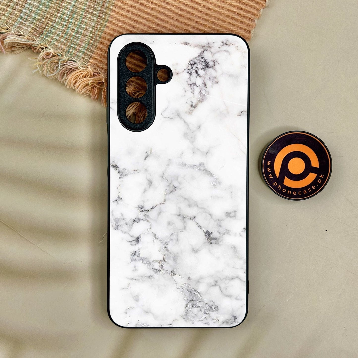 Samsung Galaxy A17 - White Design 10 - Premium Metal Printed Soft Bumper Shock Proof Case