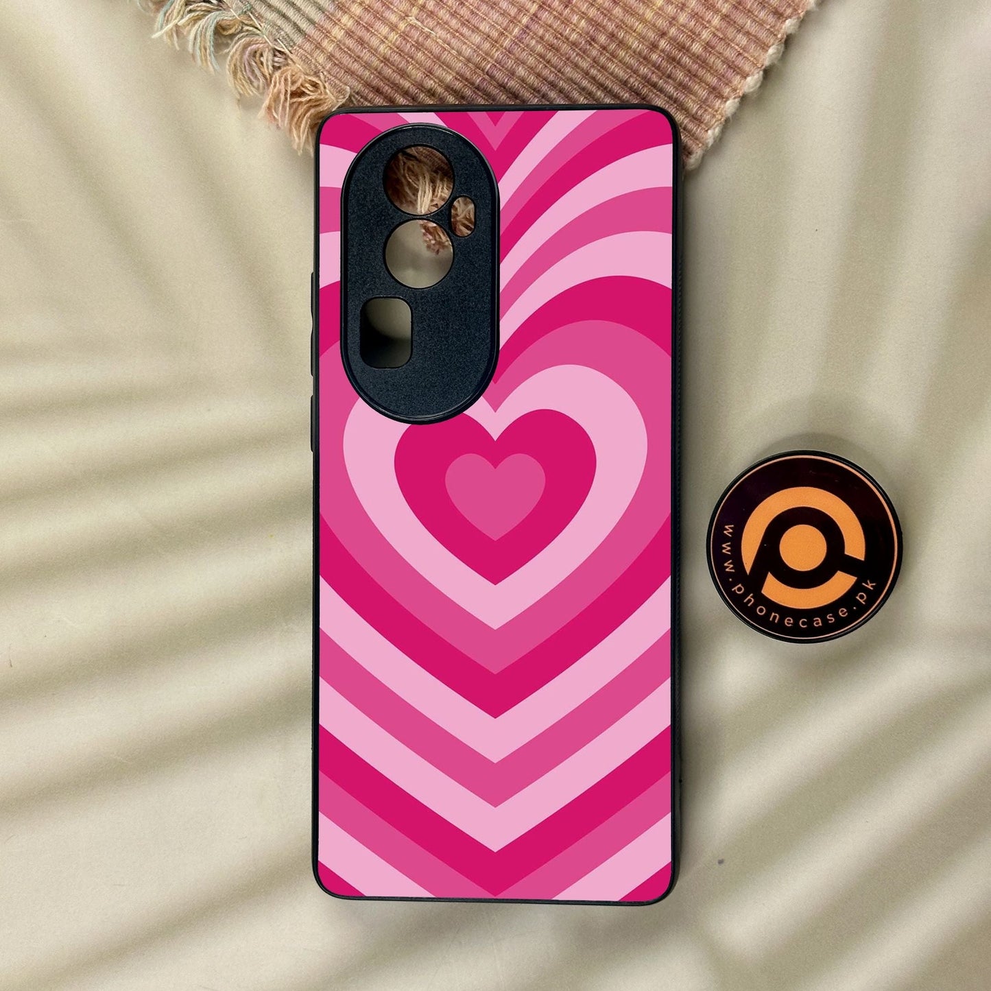 Oppo Reno 10 Pro Plus - Heartbeat Design 6 - Premium Metal Printed Soft Bumper Shock Proof Case