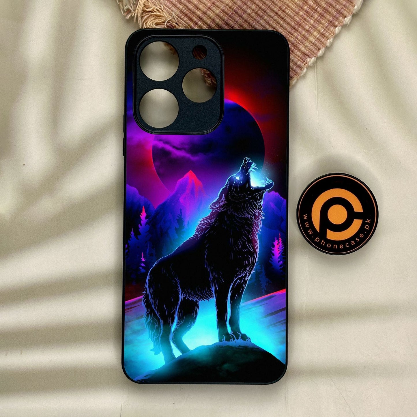 Realme Note 70 - Wolf Design 2 - Premium Metal Printed Soft Bumper Shock Proof Case