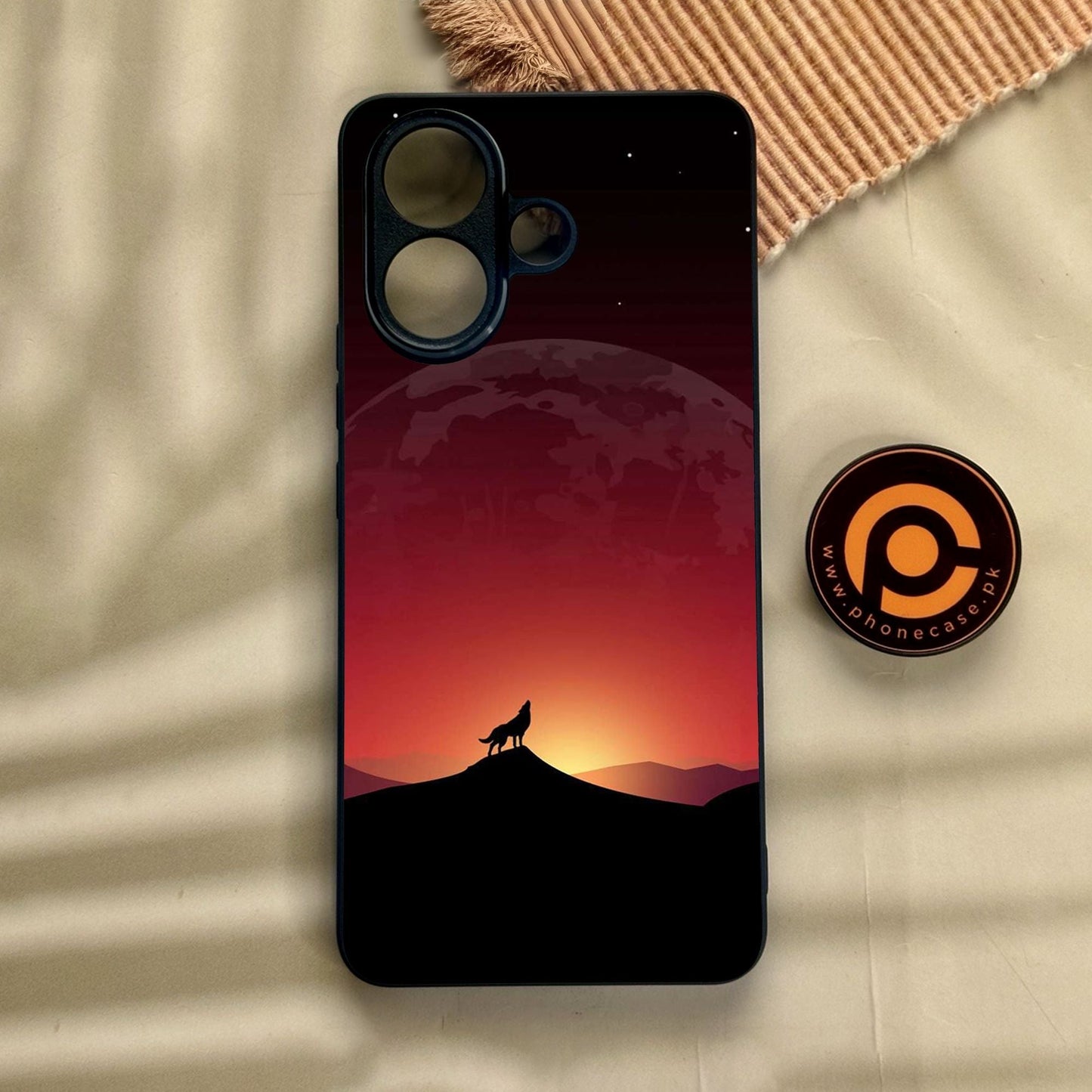 Vivo V60 Lite - Wolf Design 4 - Premium Metal Printed Soft Bumper Shock Proof Case