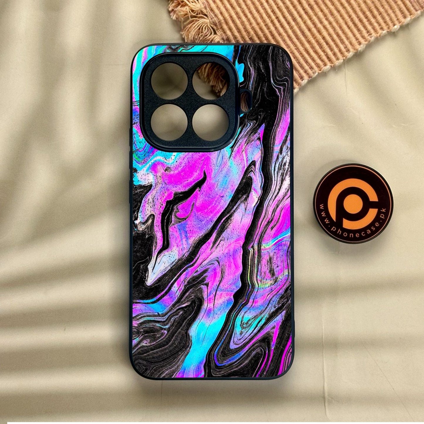 Xiaomi 15T Pro - Cosmic Inferno - Premium Metal Printed Soft Bumper Shock Proof Case