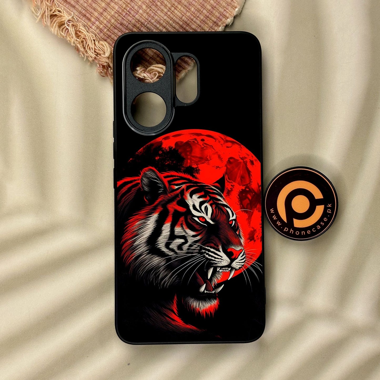 Vivo V60 - Tiger 2.0 Design 8 - Premium Metal Printed Soft Bumper Shock Proof Case
