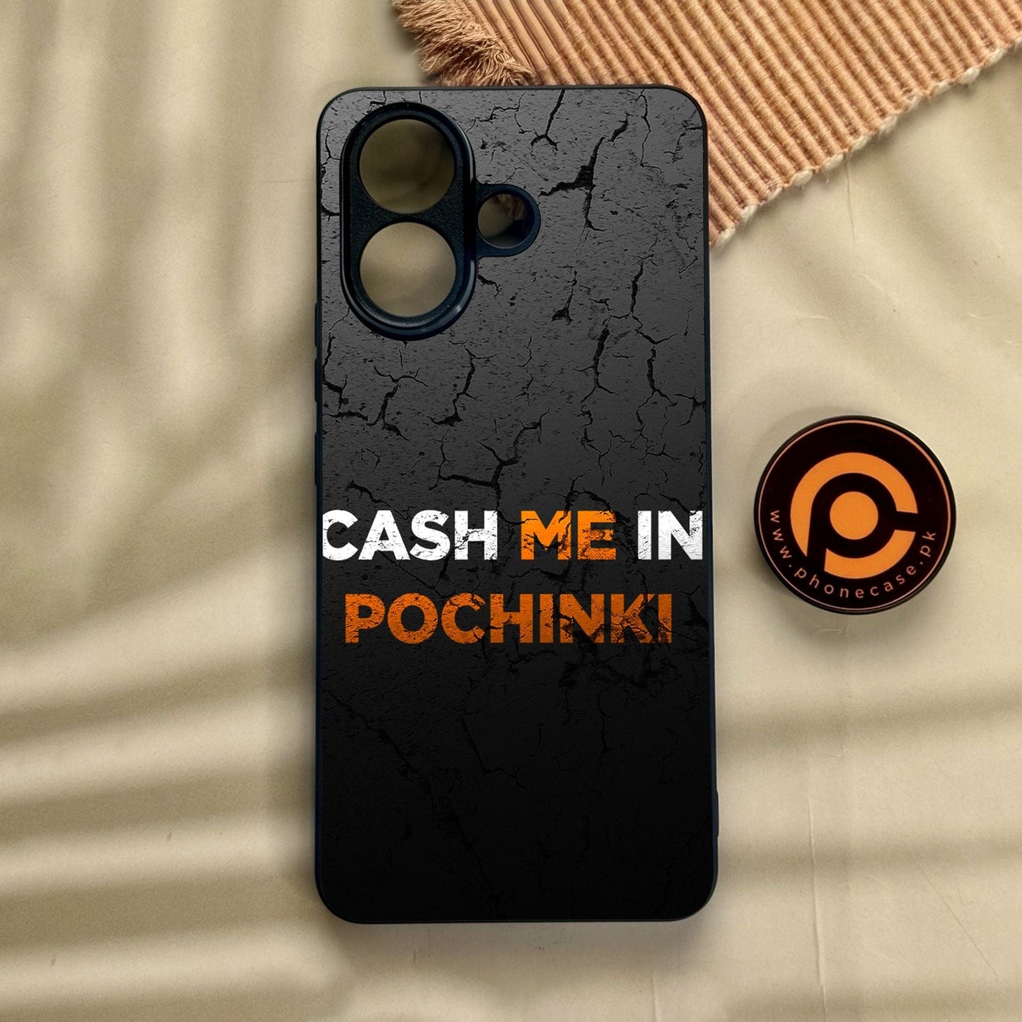 Vivo V60 Lite - Cash Me - Premium Metal Printed Soft Bumper Shock Proof Case