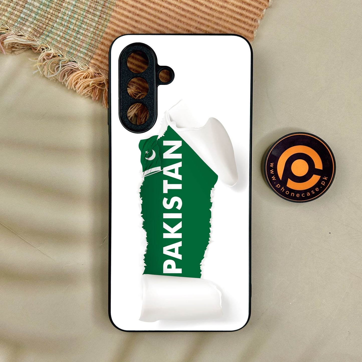 Samsung Galaxy A17 - Pakistan Design 3 - Premium Metal Printed Soft Bumper Shock Proof Case