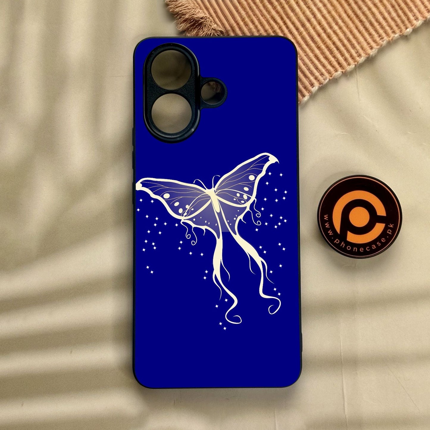 Vivo V60 Lite - Butterflies Design 1 - Premium Metal Printed Soft Bumper Shock Proof Case