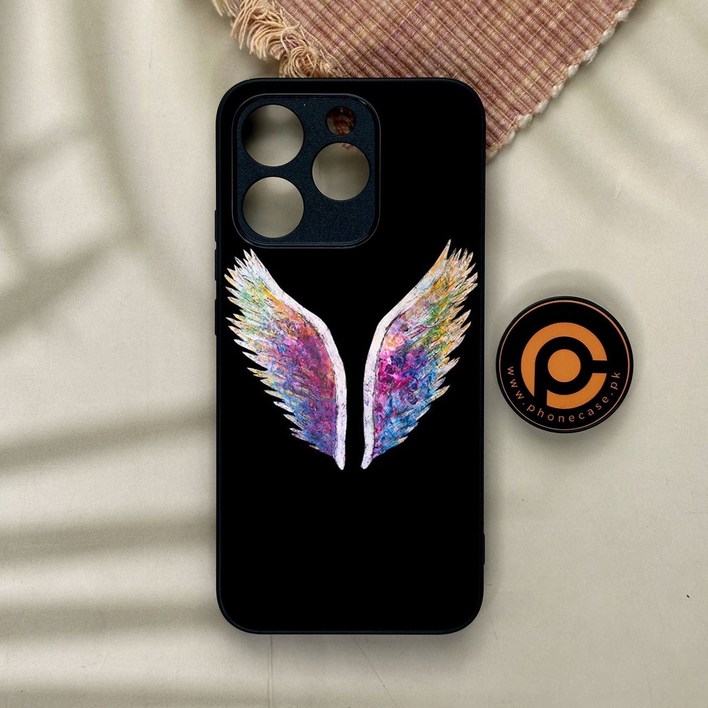 Realme 15T - Angel Wings Design 3 - Premium Metal Printed Soft Bumper Shock Proof Case