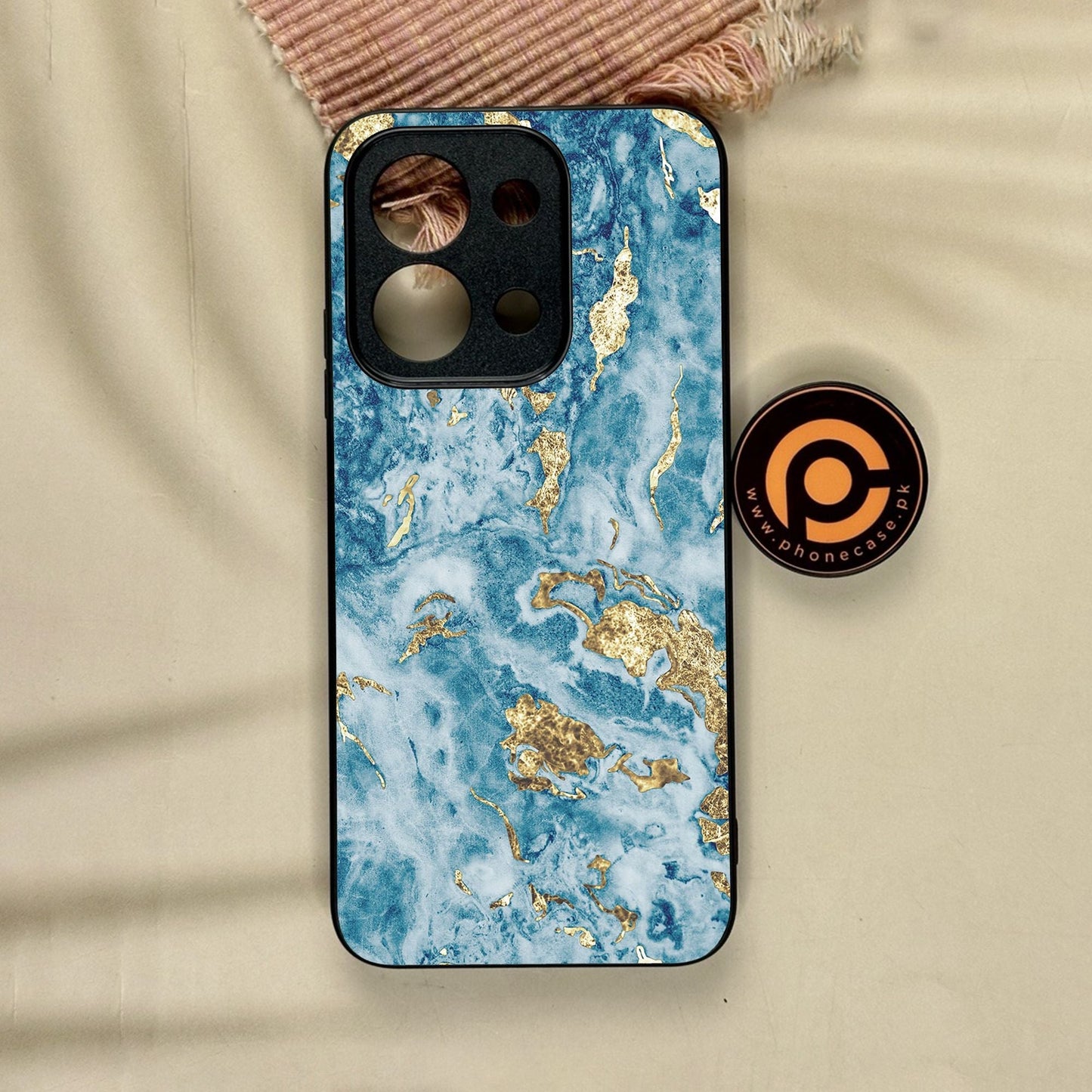 Xiaomi Redmi 15C - Blue 2.0 Design 7 - Premium Metal Printed Soft Bumper Shock Proof Case