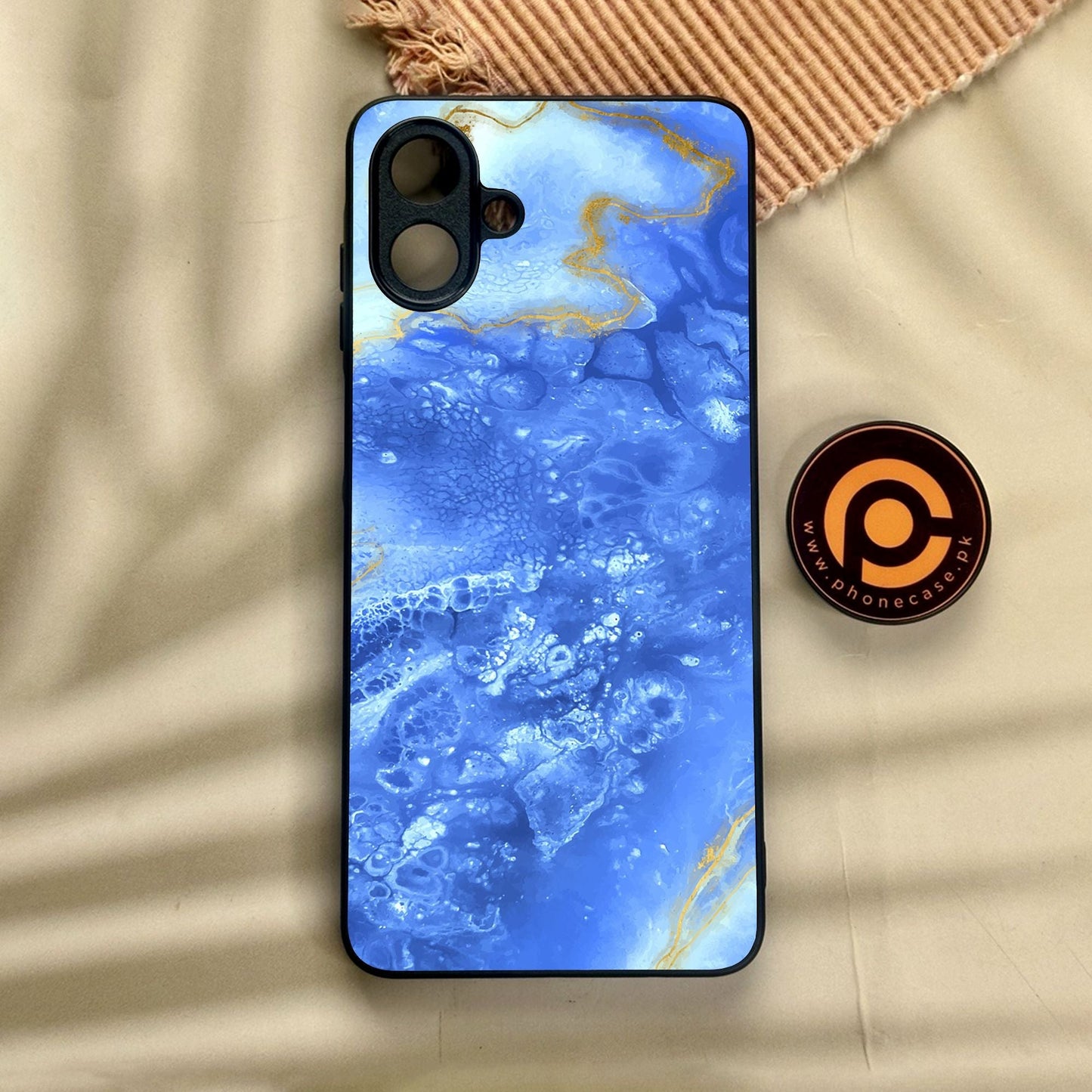 Samsung Galaxy A07 - Blue 2.0 Design 2 - Premium Metal Printed Soft Bumper Shock Proof Case