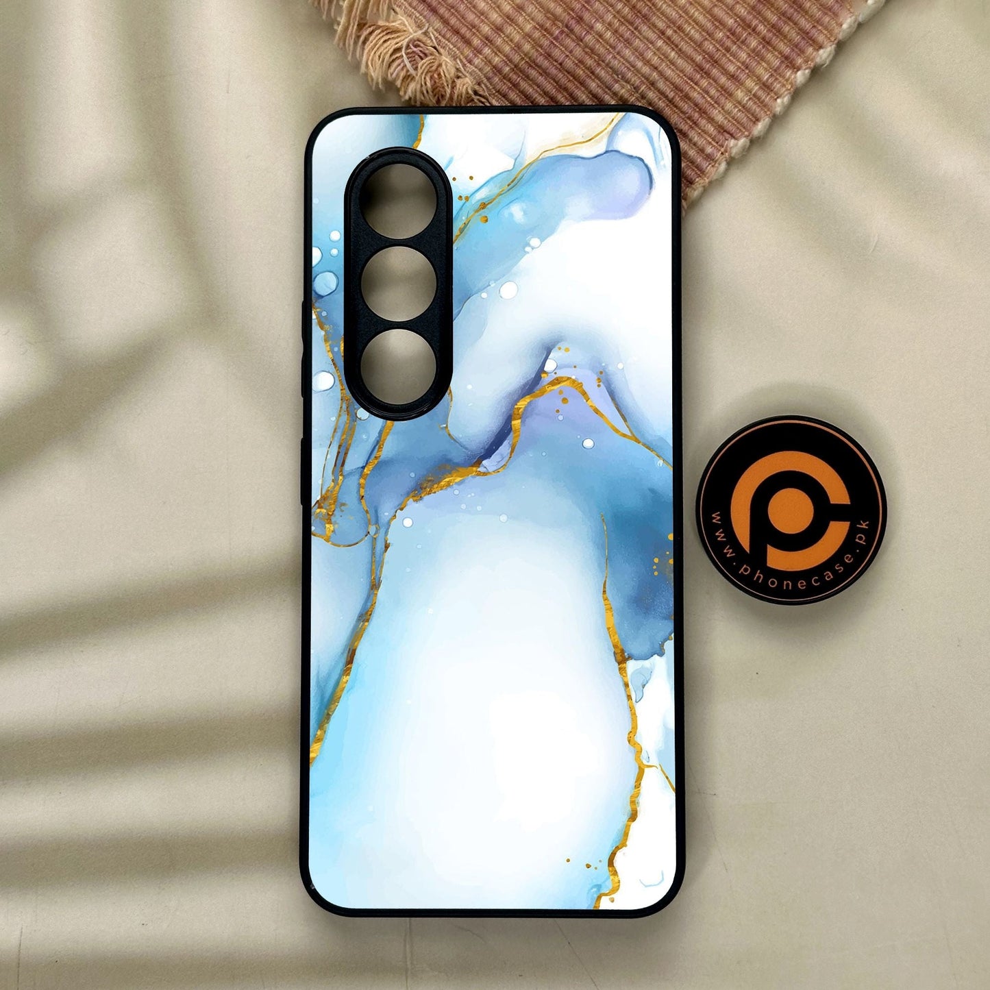 Itel S25 - Blue 2.0 Design 6 - Premium Metal Printed Soft Bumper Shock Proof Case