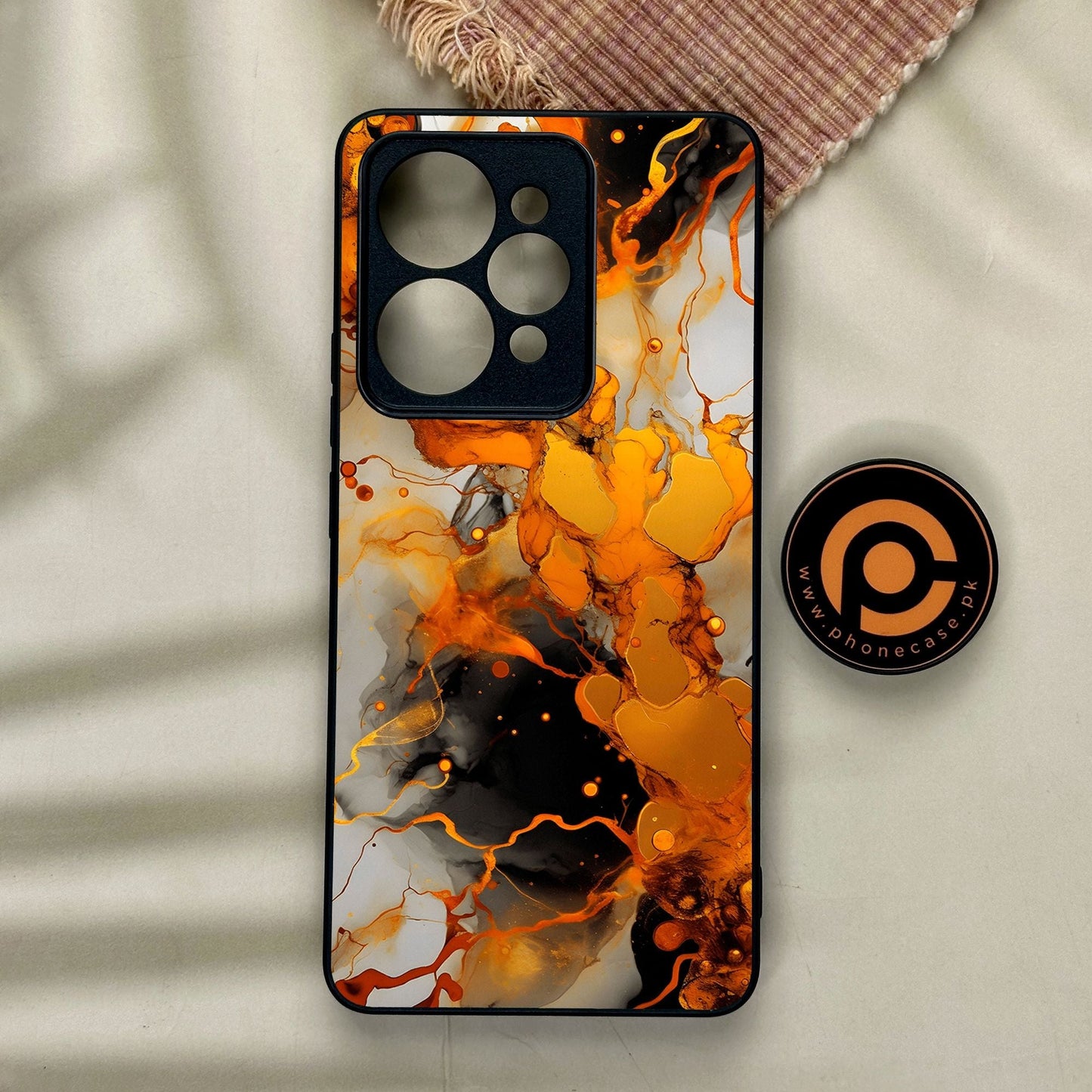 Realme 15 Pro - Liquid Marble Design 2 - Premium Metal Printed Soft Bumper Shock Proof Case