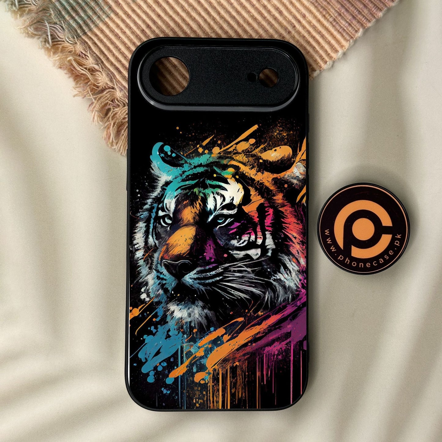 iPhone Air - Tiger 2.0 Design 9 - Premium Metal Printed Soft Bumper Shock Proof Case
