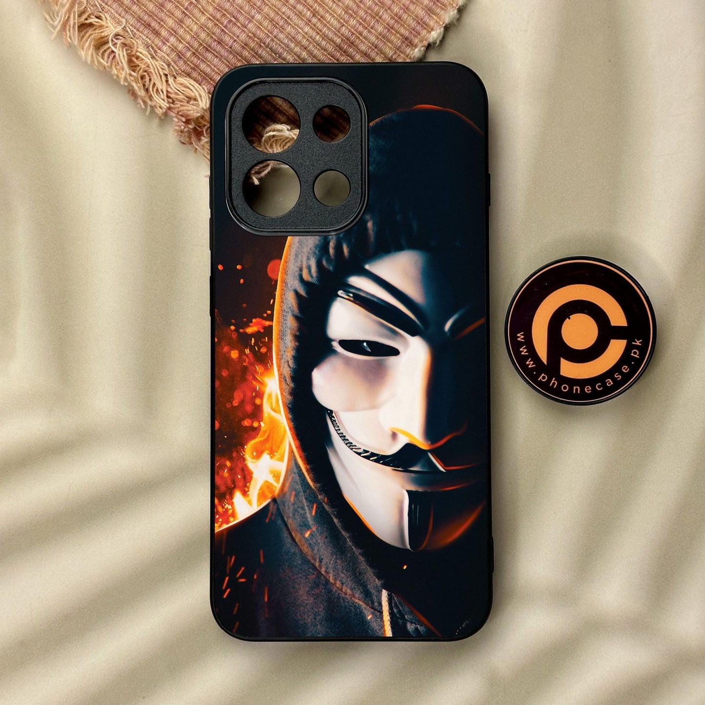 OnePlus 13T - Anonymous 2.0 Design 6 - Premium Metal Printed Soft Bumper Shock Proof Case