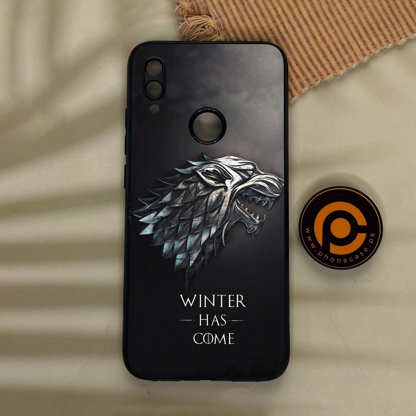 Redmi Note 7 - Winter Has Come Got - Premium Metal Printed Soft Bumper Shock Proof Case