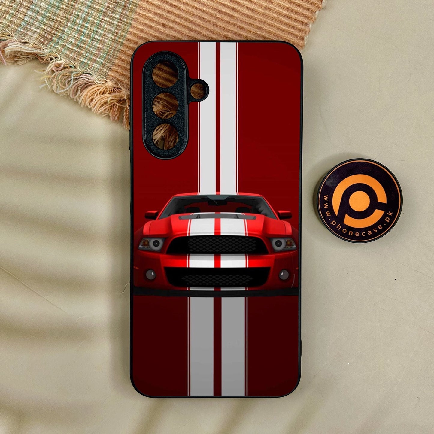 Samsung Galaxy A17 - Muscle Racing Car - Premium Metal Printed Soft Bumper Shock Proof Case