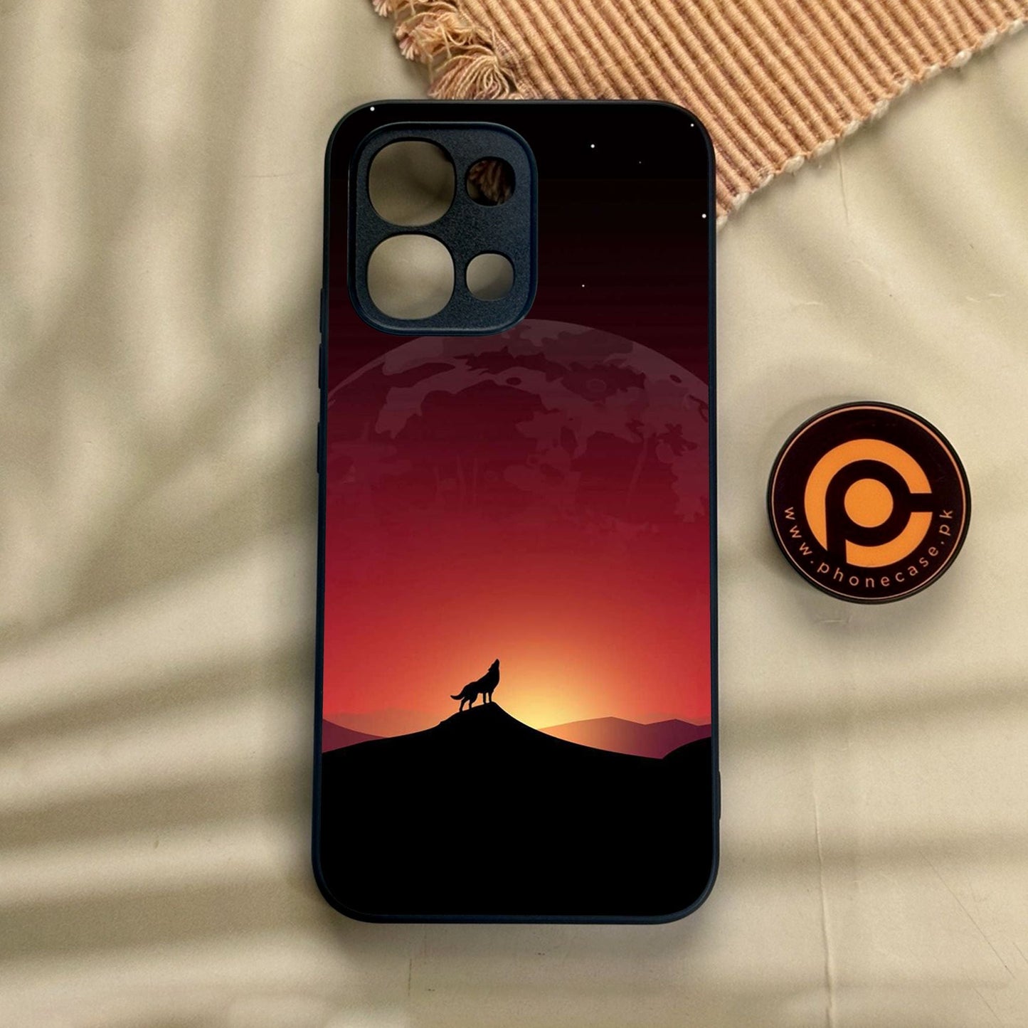 Oppo A6 Pro - Wolf Design 4 - Premium Metal Printed Soft Bumper Shock Proof Case